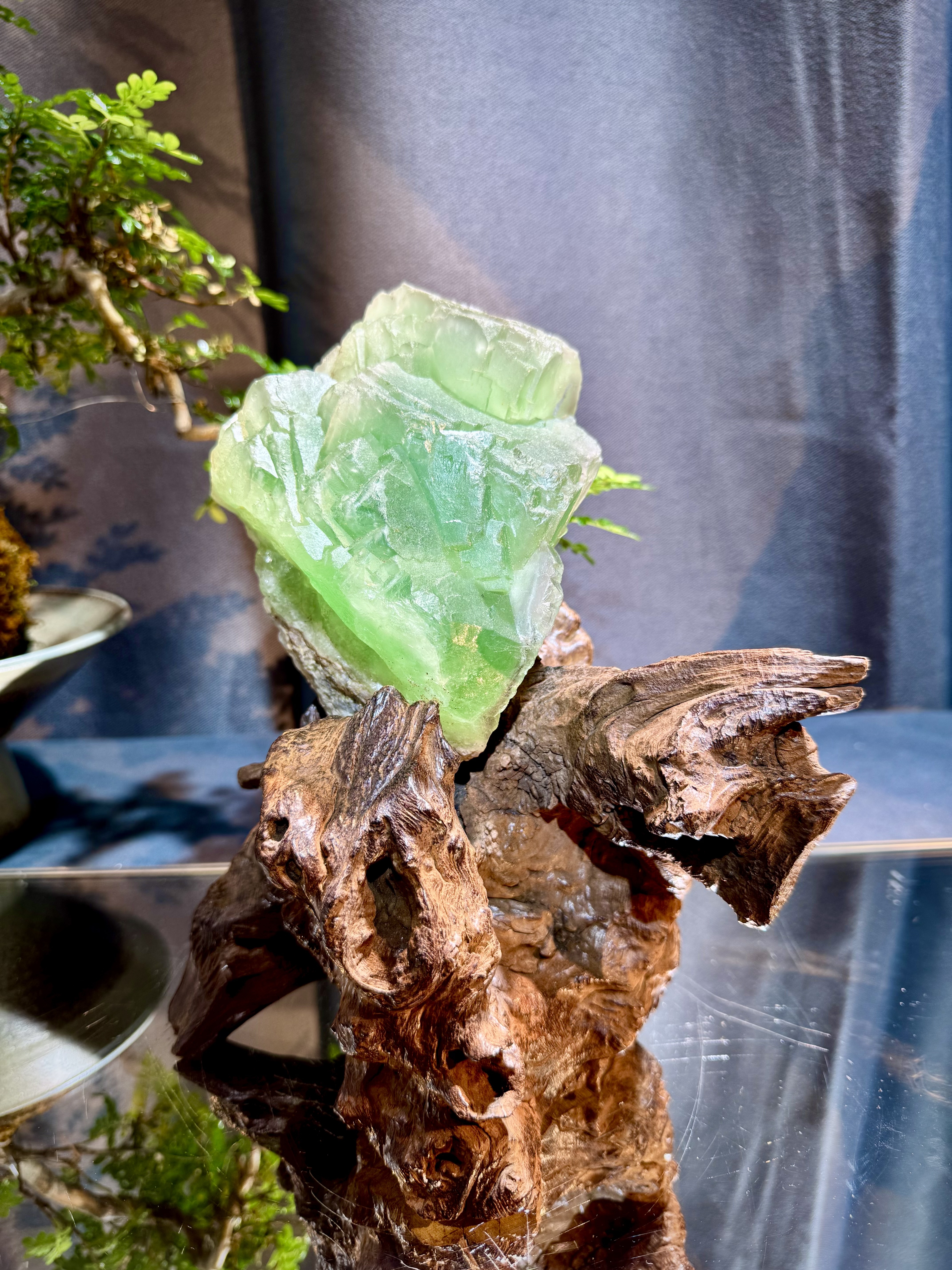 綠螢石原礦擺件 5905