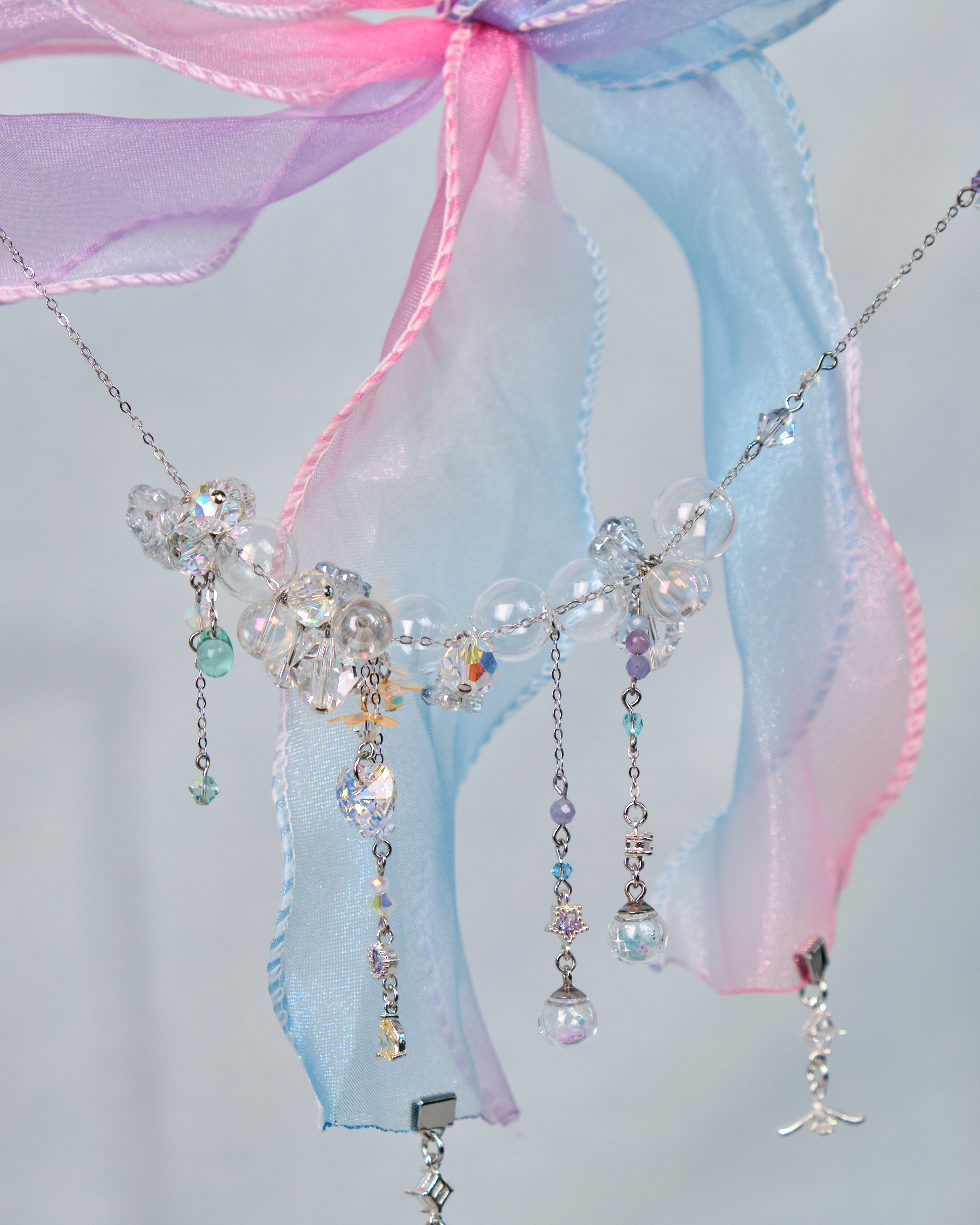 12491 Bubbly Ribbon Long Necklace