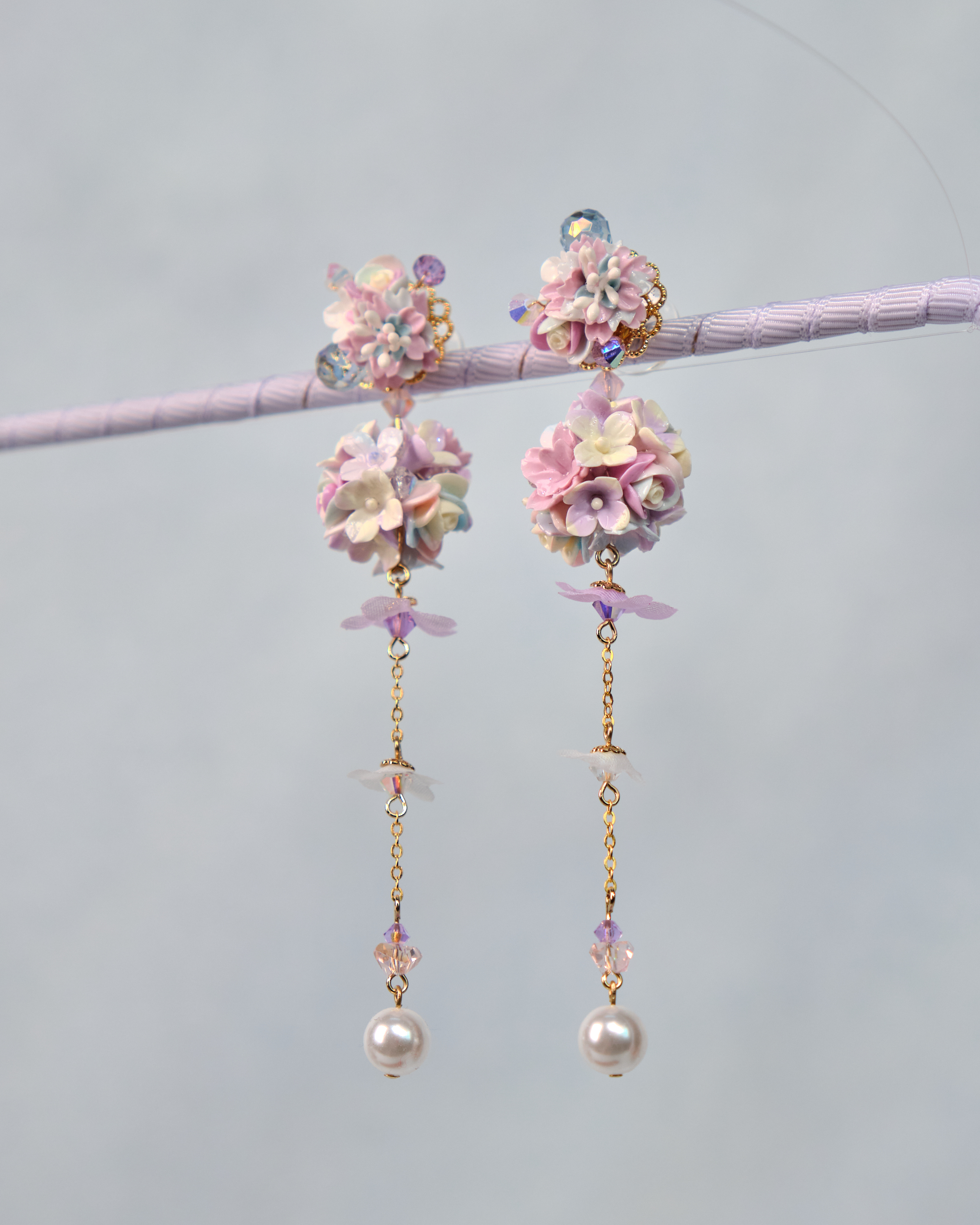 12487 2-Ways Summer Garden Bouquet Earrings