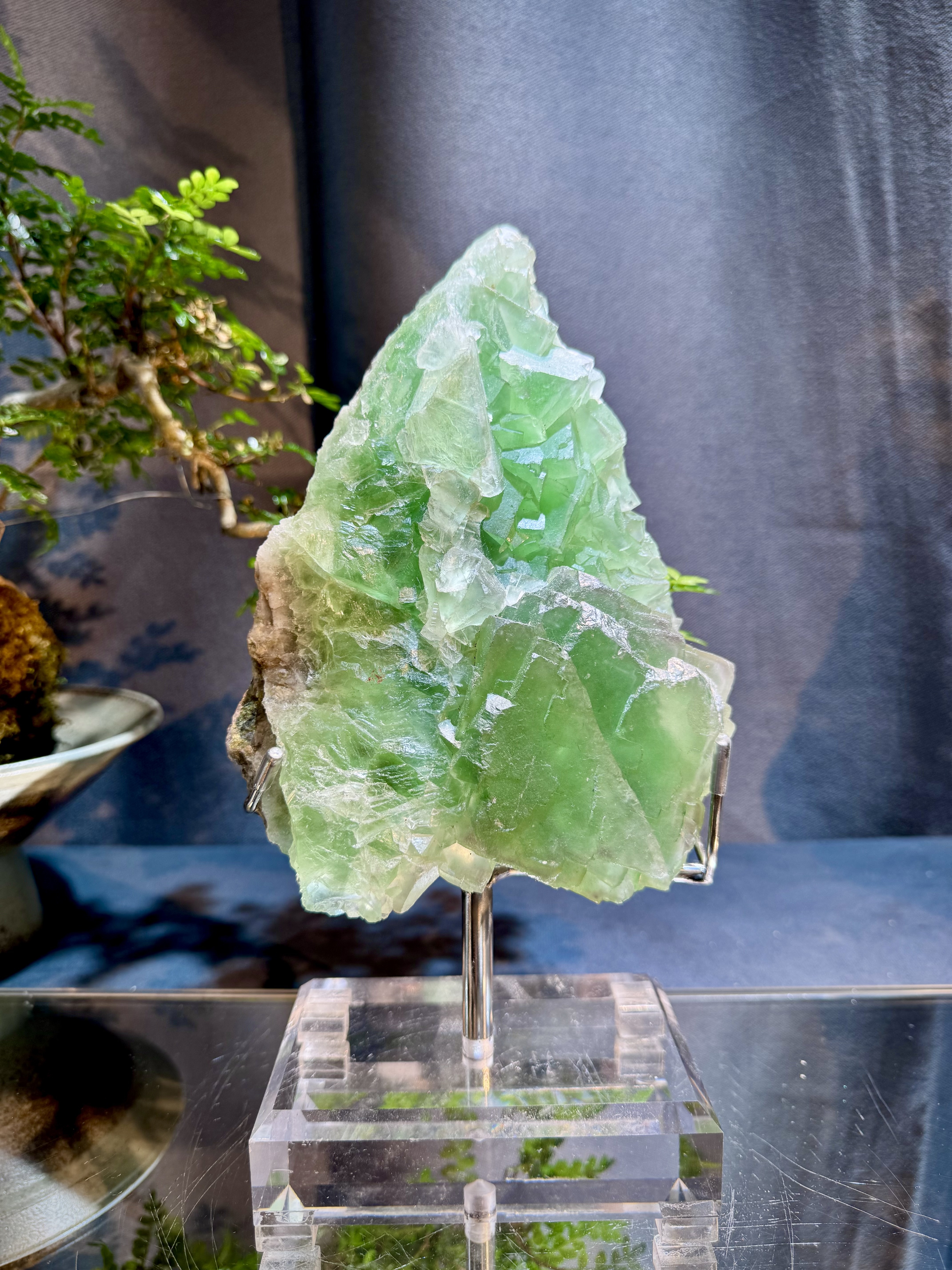 綠螢石原礦擺件 5906