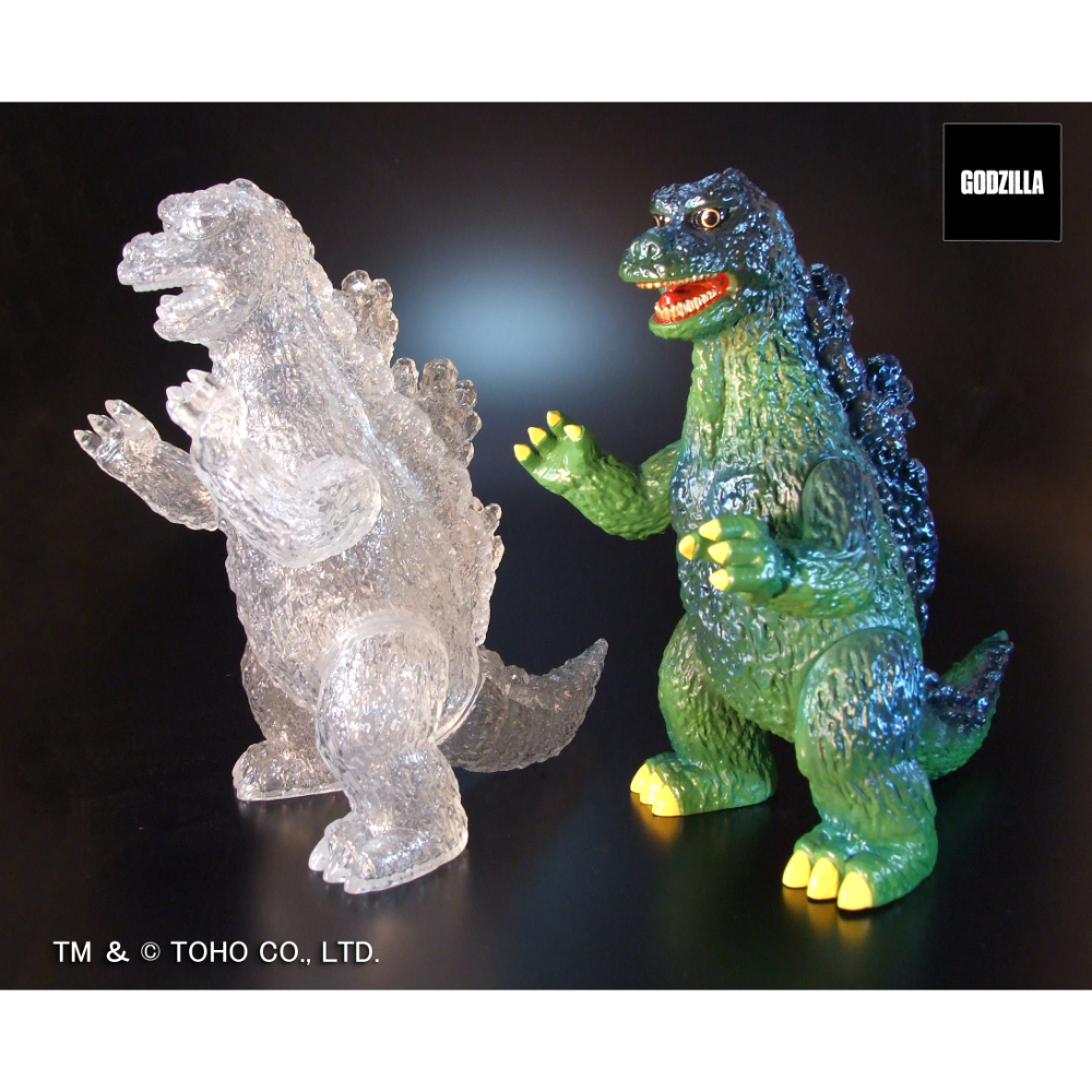 PLEX プレックス 復刻版ポピー グレートザウルス ゴジラ 哥斯拉 ( クリアVer. / レトログリーンVer.  ) ソフビフィギュア