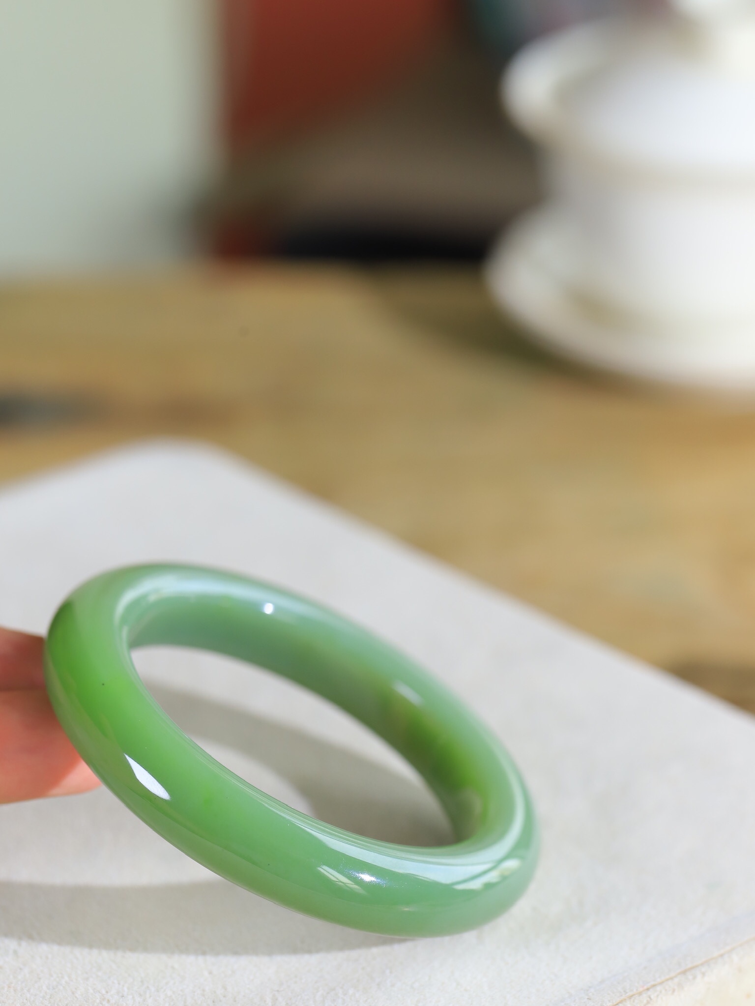 618134 55mm和田玉碧波流轉手鐲 (54-56)