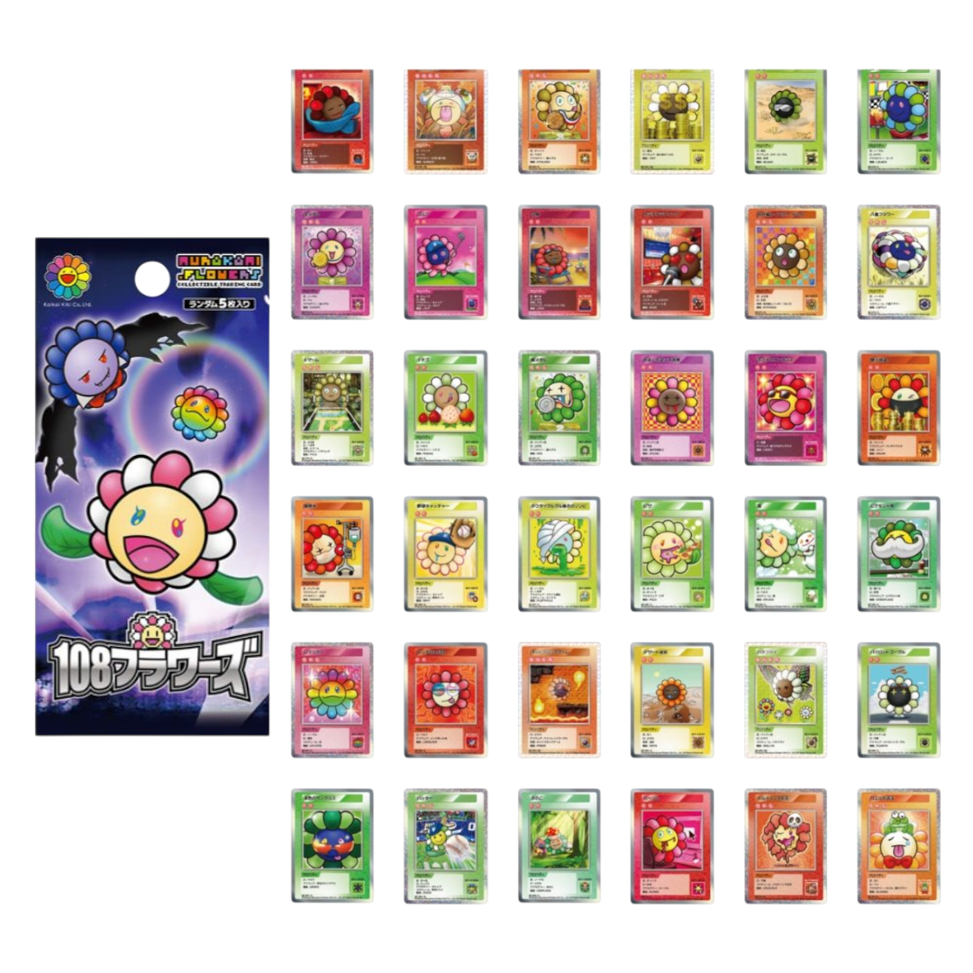 現貨- 日版 108花花(初版)村上隆卡包