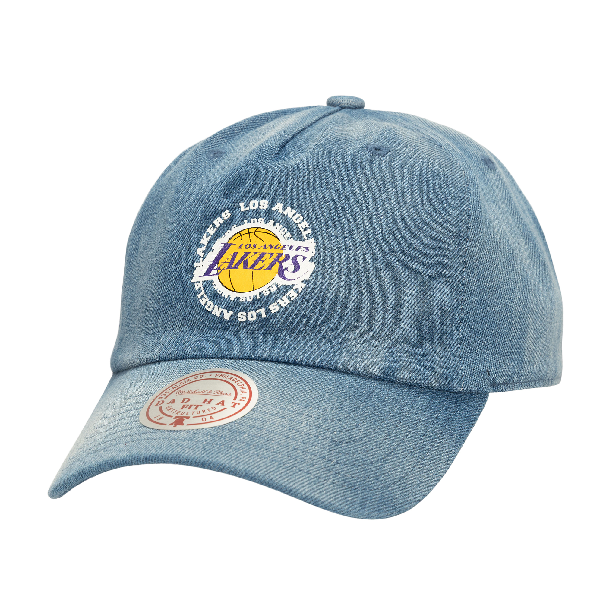 Mitchell & Ness Summer Breeze Strapback La Lakers 棒球帽 老帽 牛仔 MN25BHA01LAL [台灣現貨]