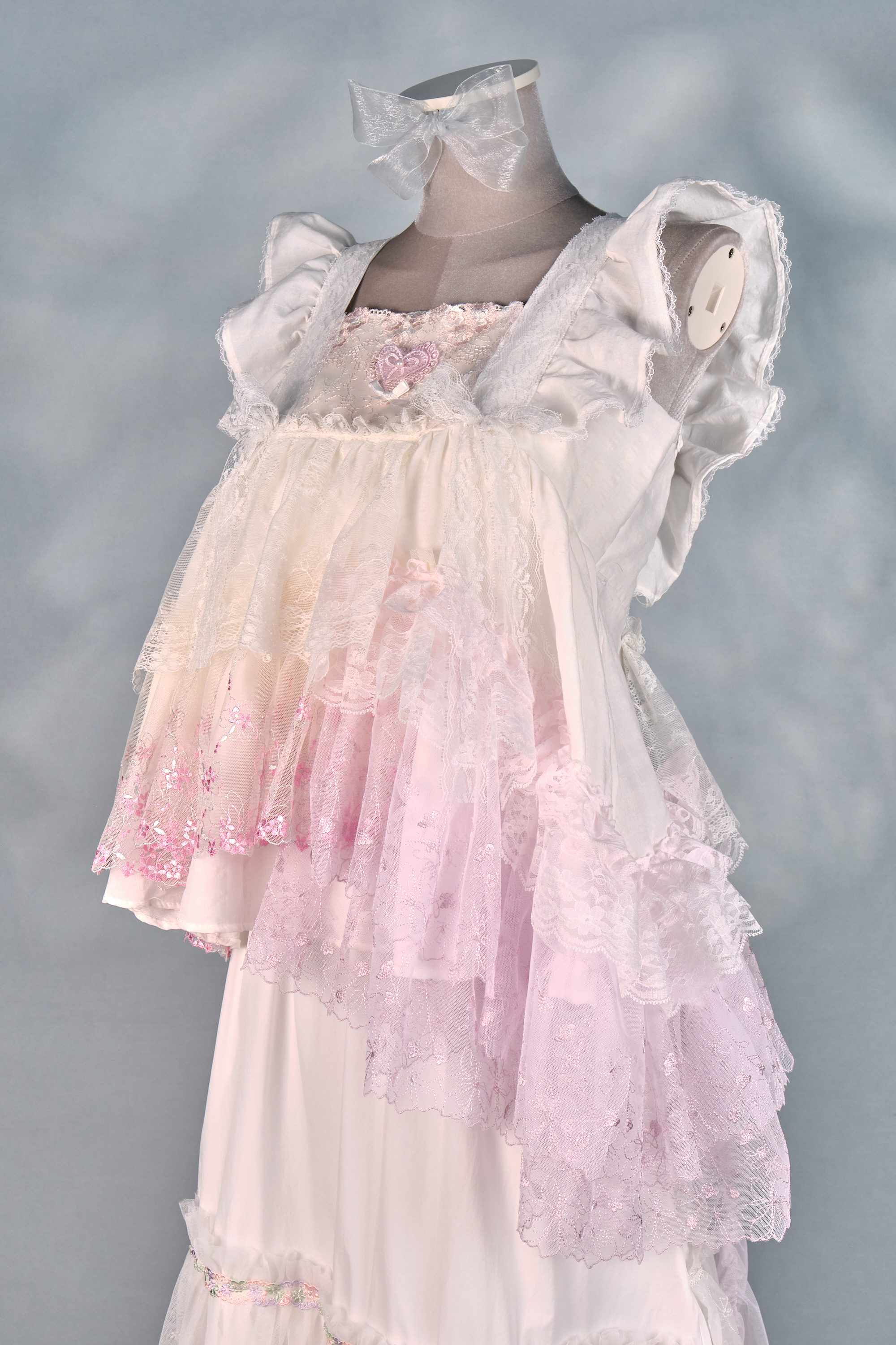 12416 Ruffled Shoulder Strap Square Flat Neck Top