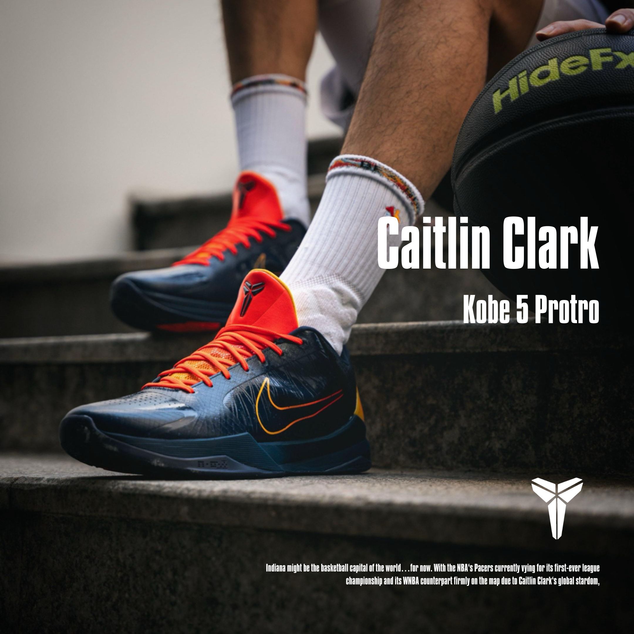 NICEDAY 代購 Caitlin Clark x Nike Kobe 5 Protro 藍橘 特殊 WNBA 凱特琳 深藍 橘 IM3207-400