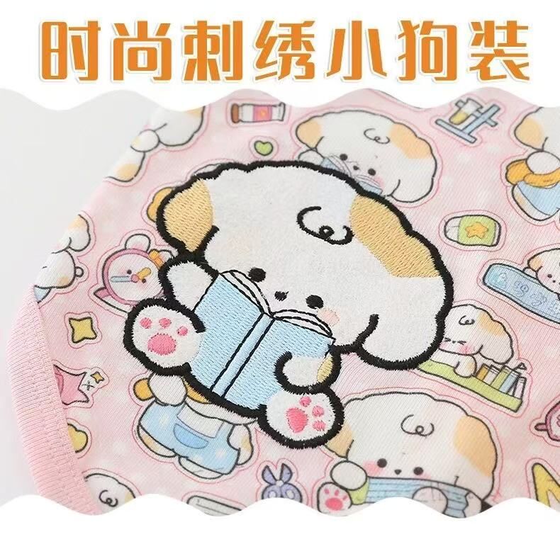 卡通宠物衣服猫狗 小白狗薄款背心