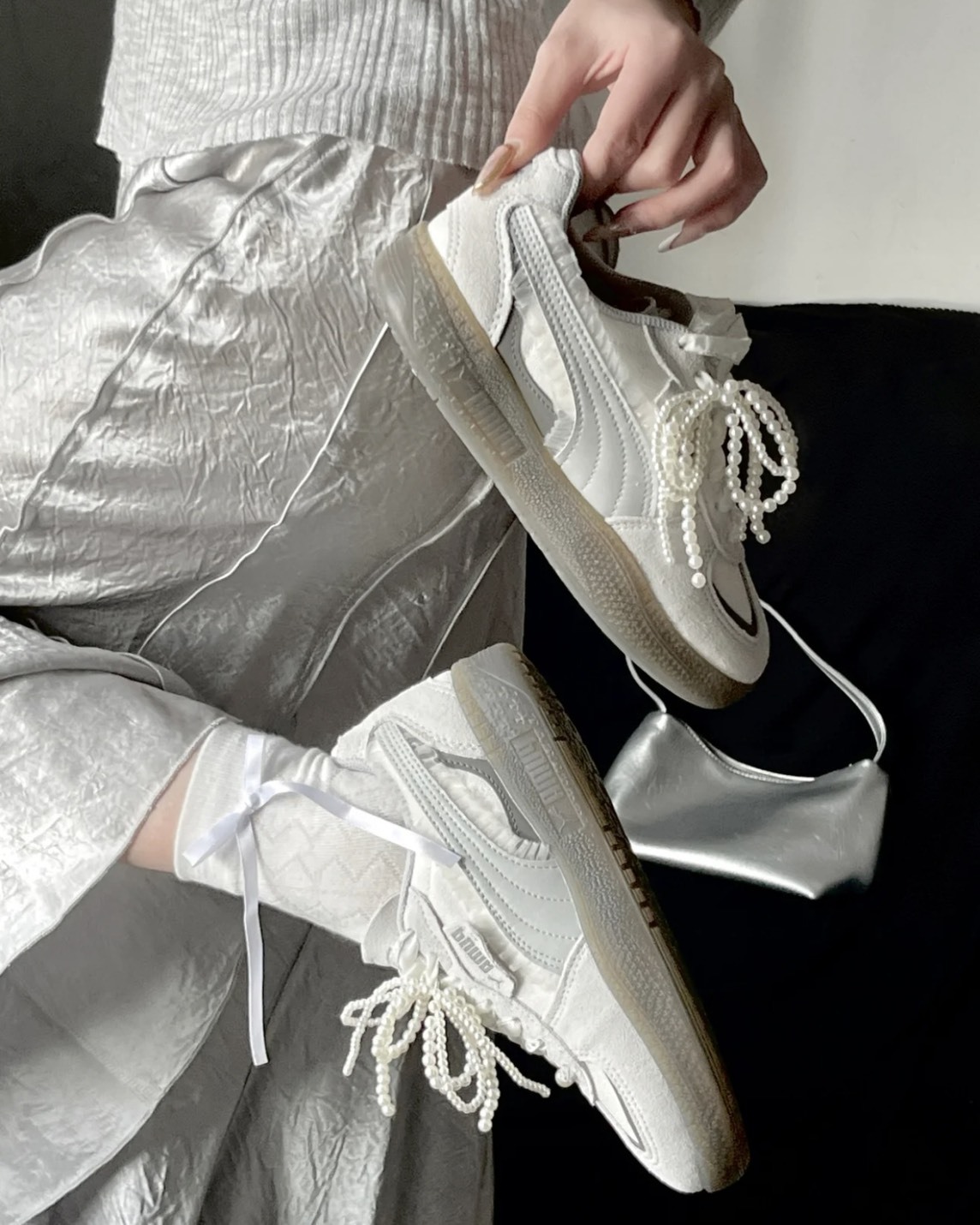 【預購】PUMA W PALERMO MODA GLAM 銀蕾輕語 40128601