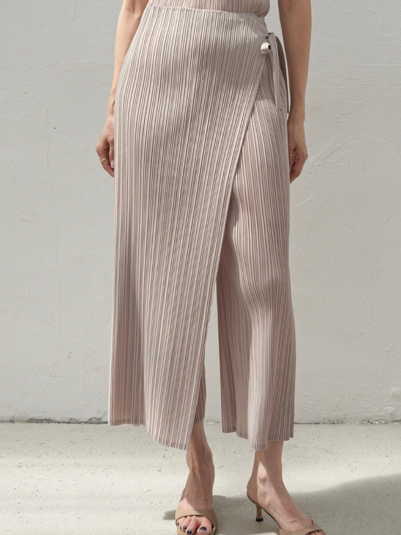 [現貨] Starlight 綁帶百摺褲 [ 5色 / Free ]