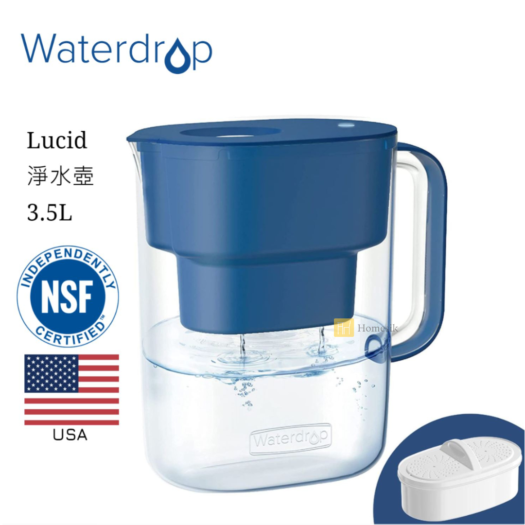Waterdrop - Lucid 系列五重過濾 淨水壺3.5L (深藍) 濾水壺 WD-PT-07C