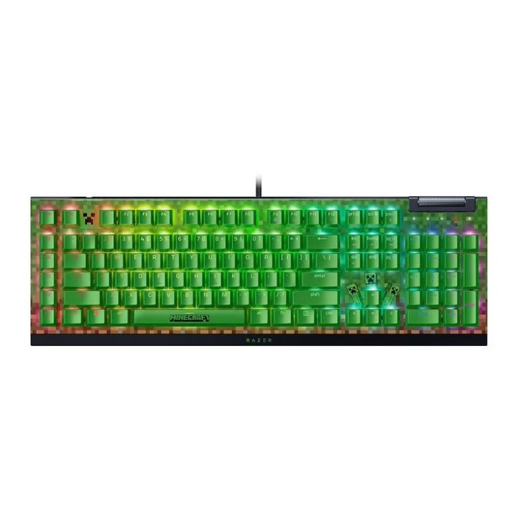 Razer Blackwidow V4 X Green Minecraft Edition 有線遊戲機械鍵盤(Minecraft)