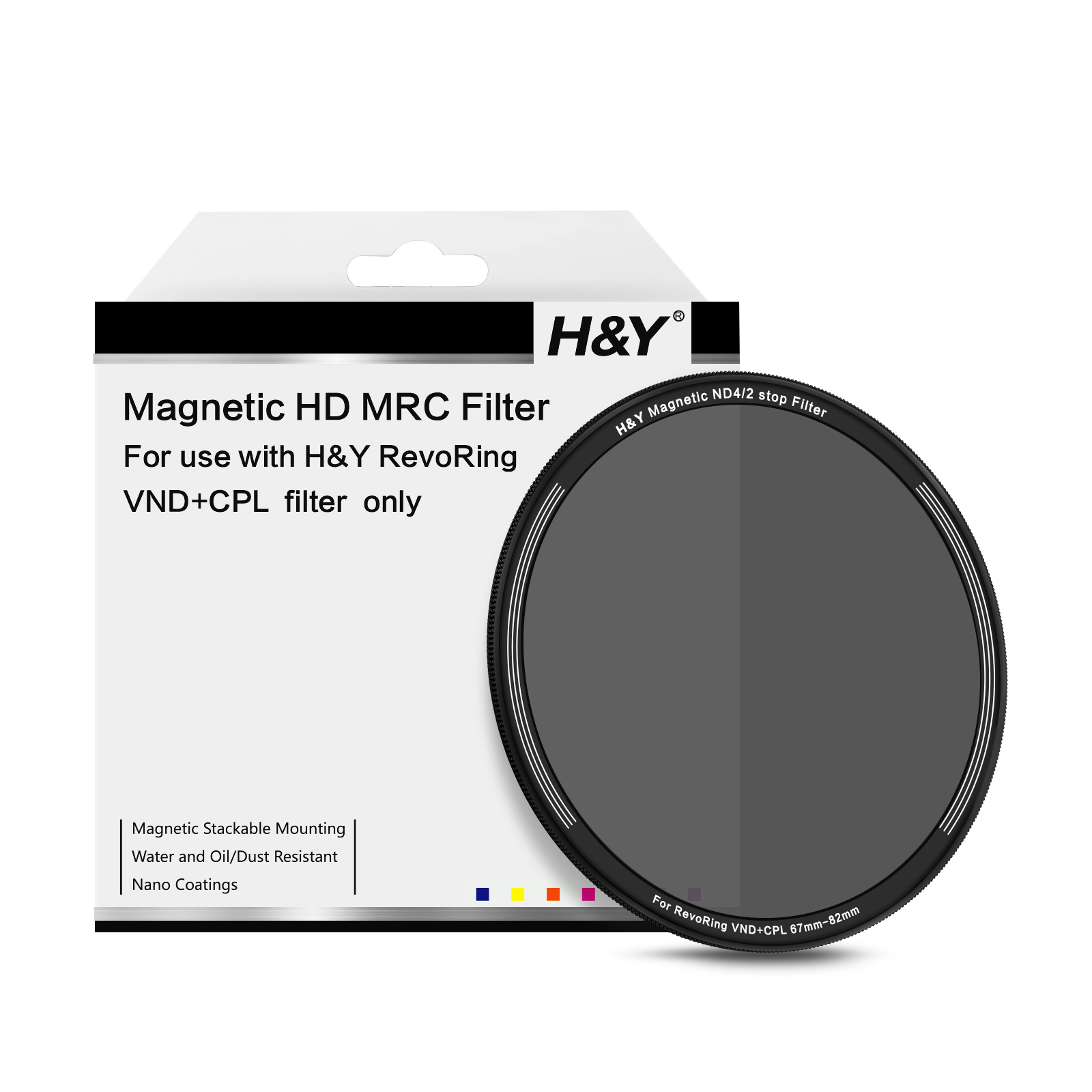 H&Y RevoRing ND (ND4/8/16/400) 減光吸扣式濾鏡 適用於RMII 大師三合一