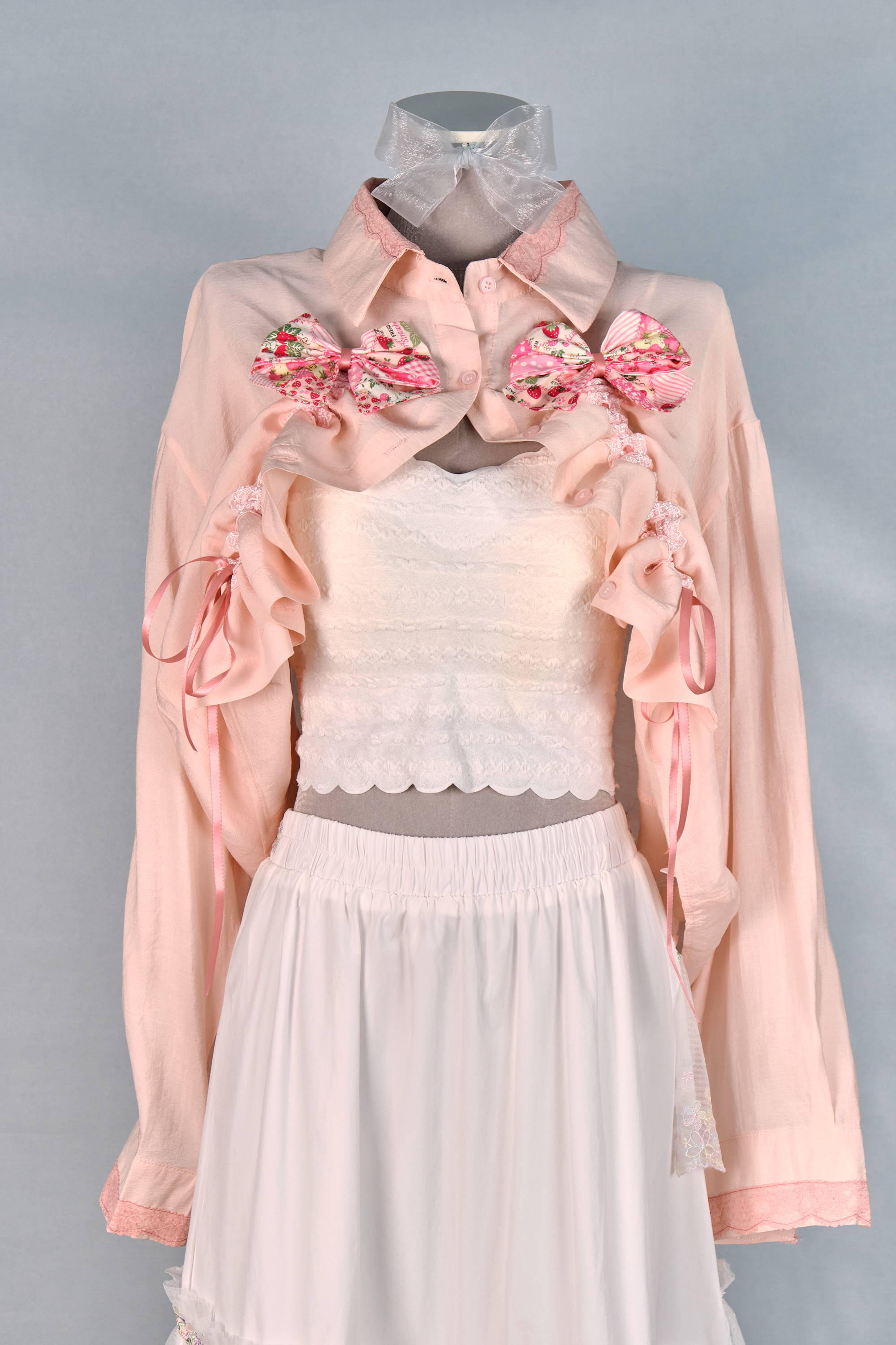 12400 Double Bow Drawstring 2-Way Shirt/Jacket