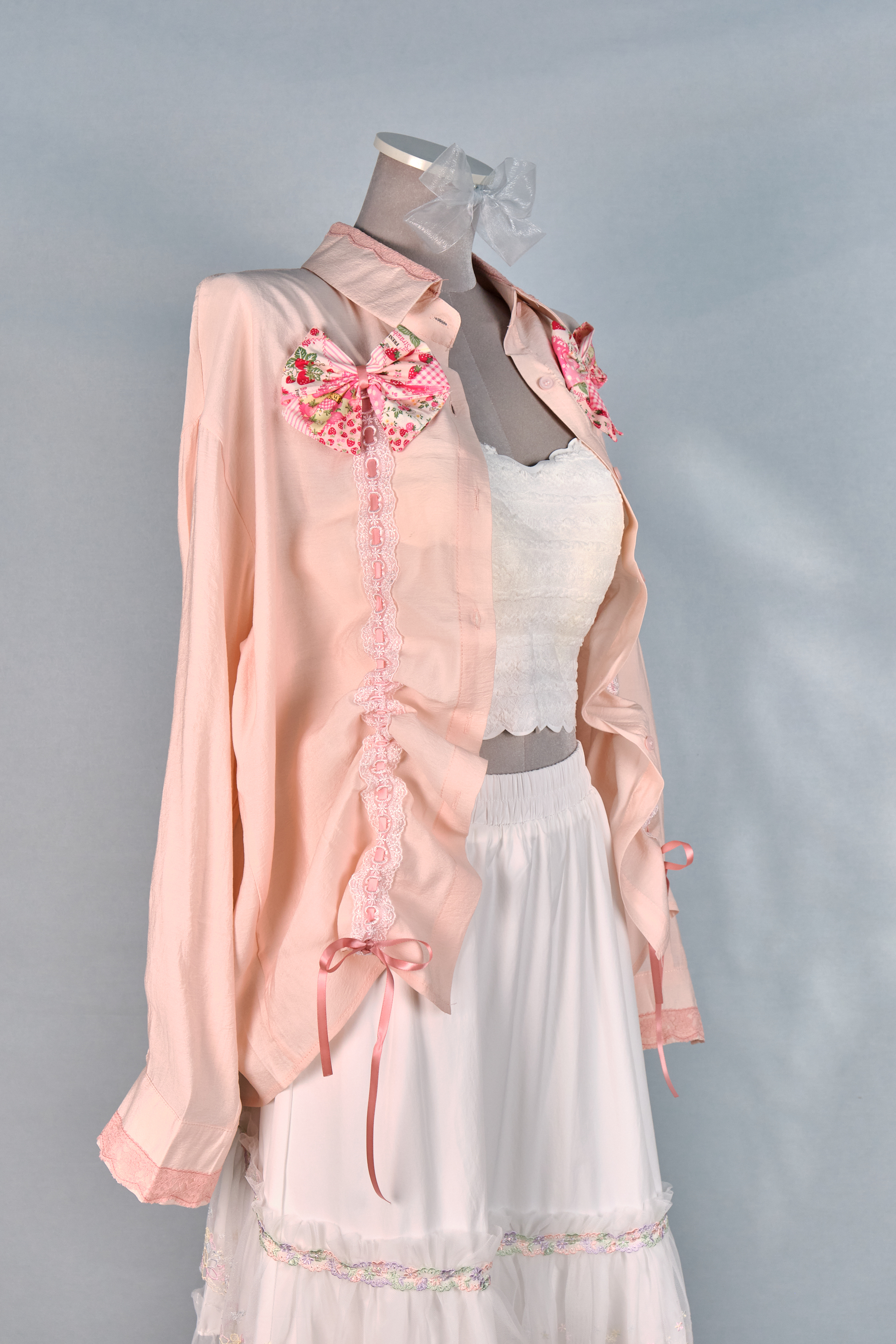 12400 Double Bow Drawstring 2-Way Shirt/Jacket