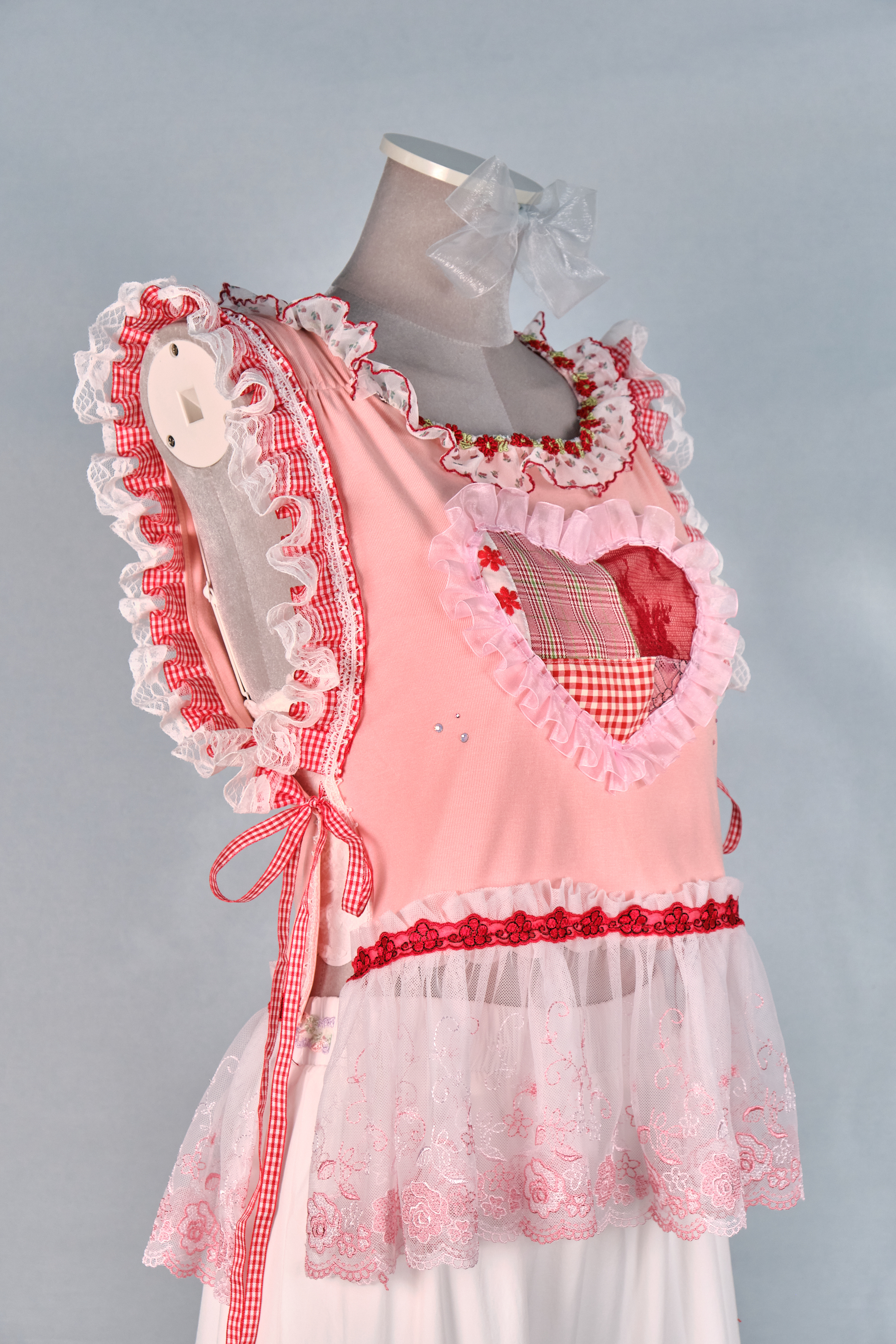 12397 Printed Embroidered Side-Opening Vest