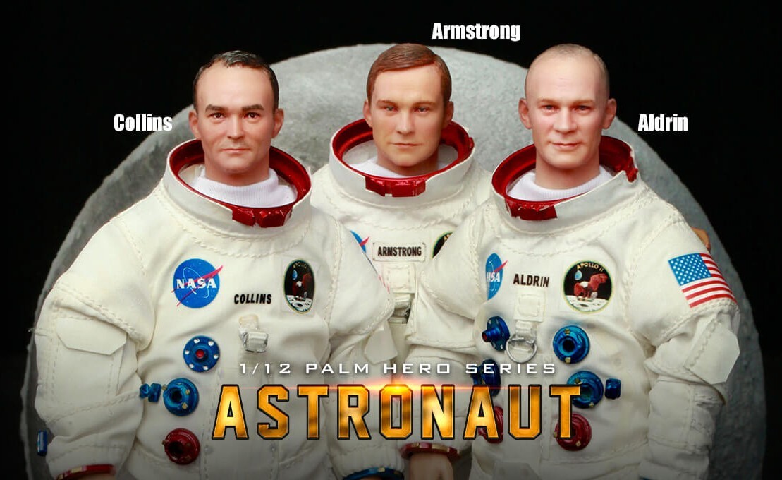 [訂金] 香港本地包郵 DID: 1/12 Commander Neil Armstrong, Lunar module pilot Buzz Aldrin, Command module pilot Michael Collins (自選)