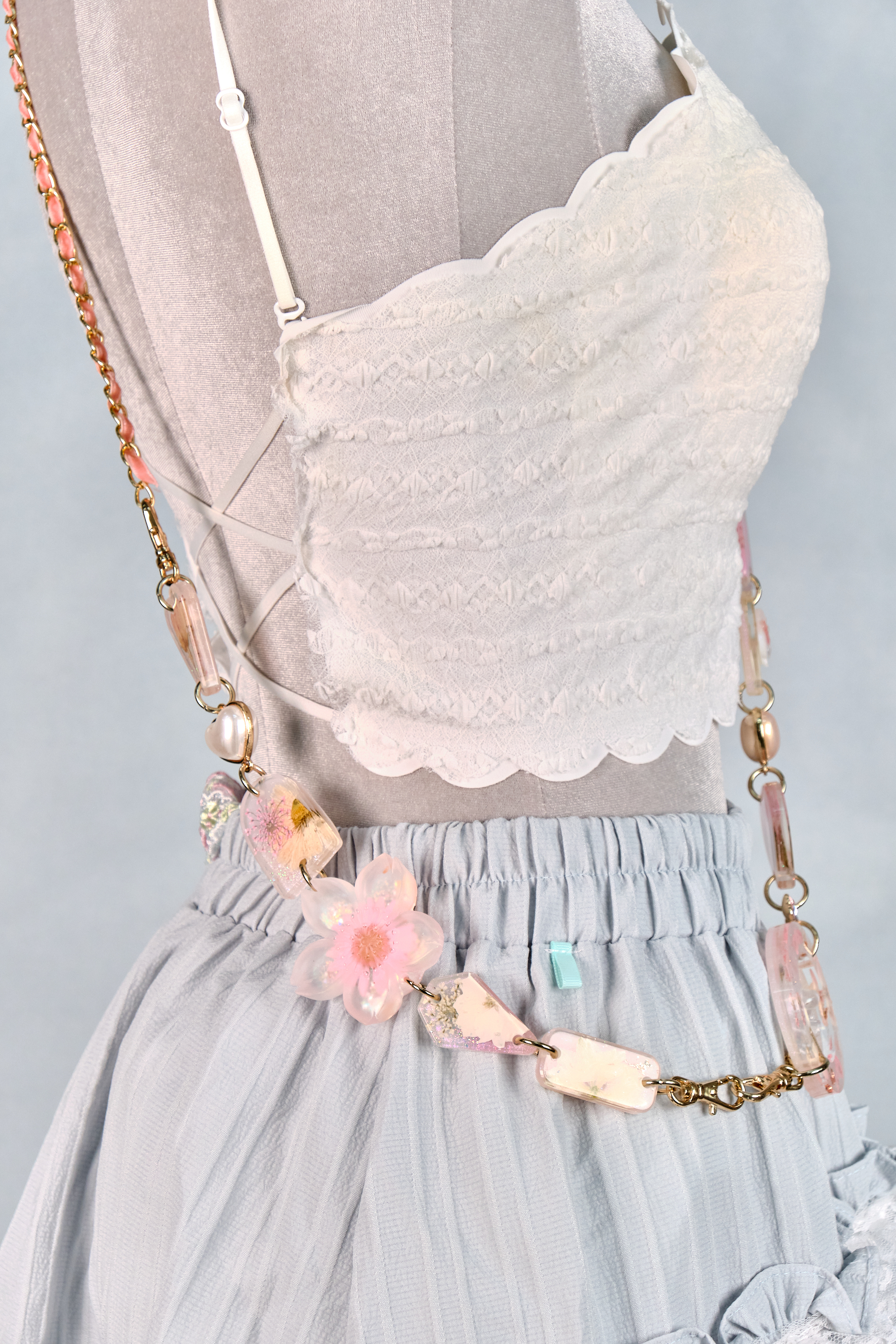 12306 Resin Pressed Flower Crossbody Phone Chain