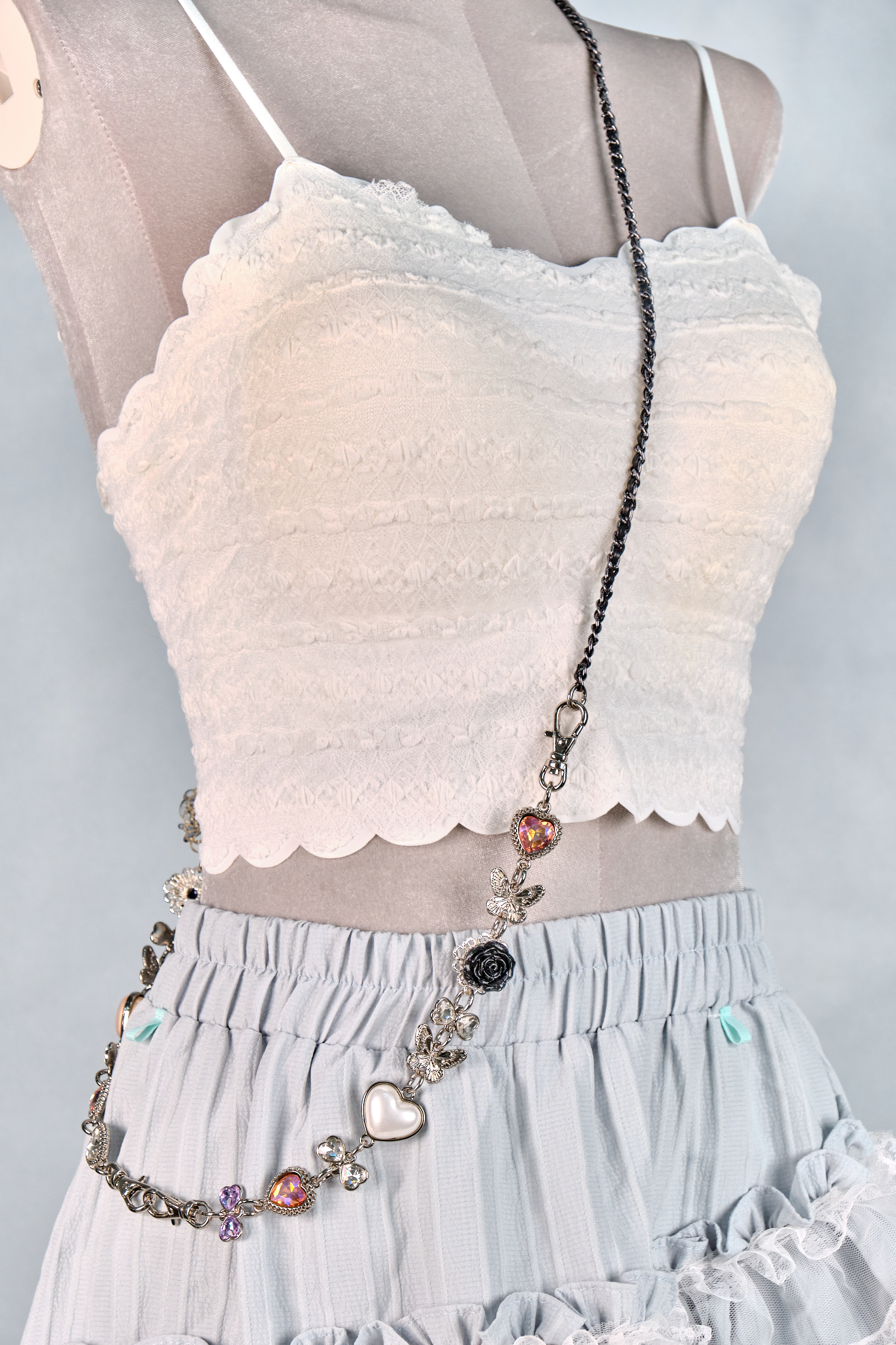 12305 Resin Pressed Flower Crossbody Phone Chain