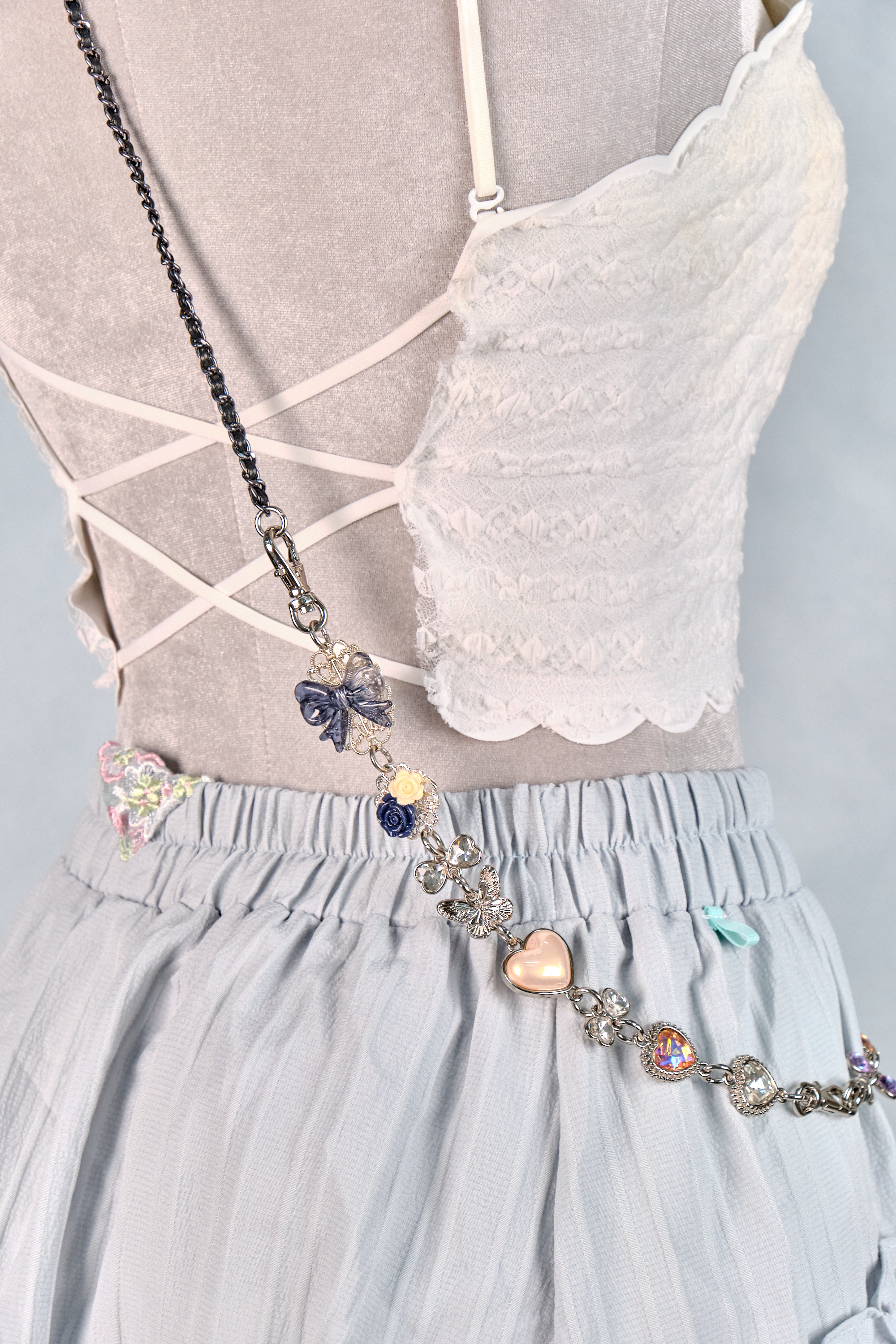 12305 Resin Pressed Flower Crossbody Phone Chain