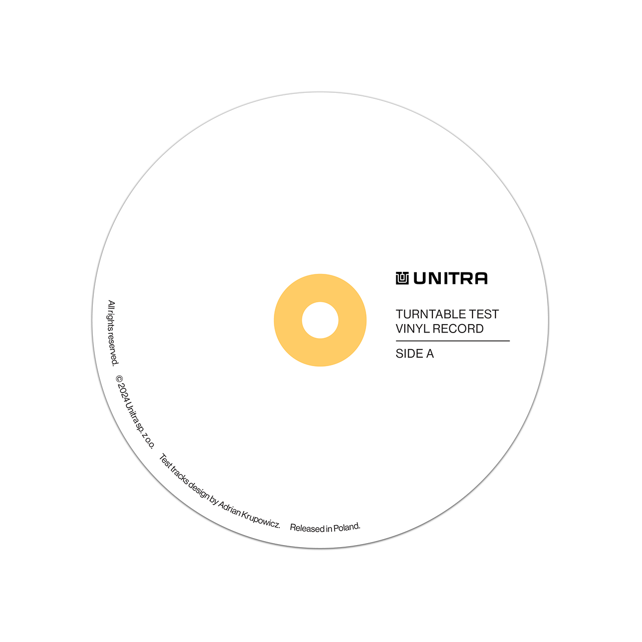 Unitra  WT-1 黑膠唱盤測試碟 - 標準版