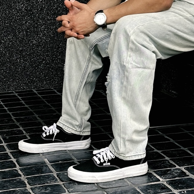 VANS AUTHENTIC REISSUE 44 黑白帆布鞋 情侶鞋 男 女鞋 VN000CQABA2