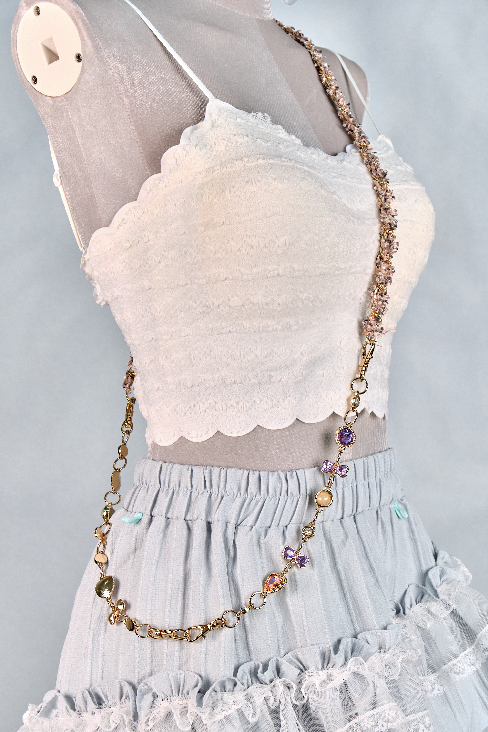 12303 Resin Pressed Flower Crossbody Phone Chain