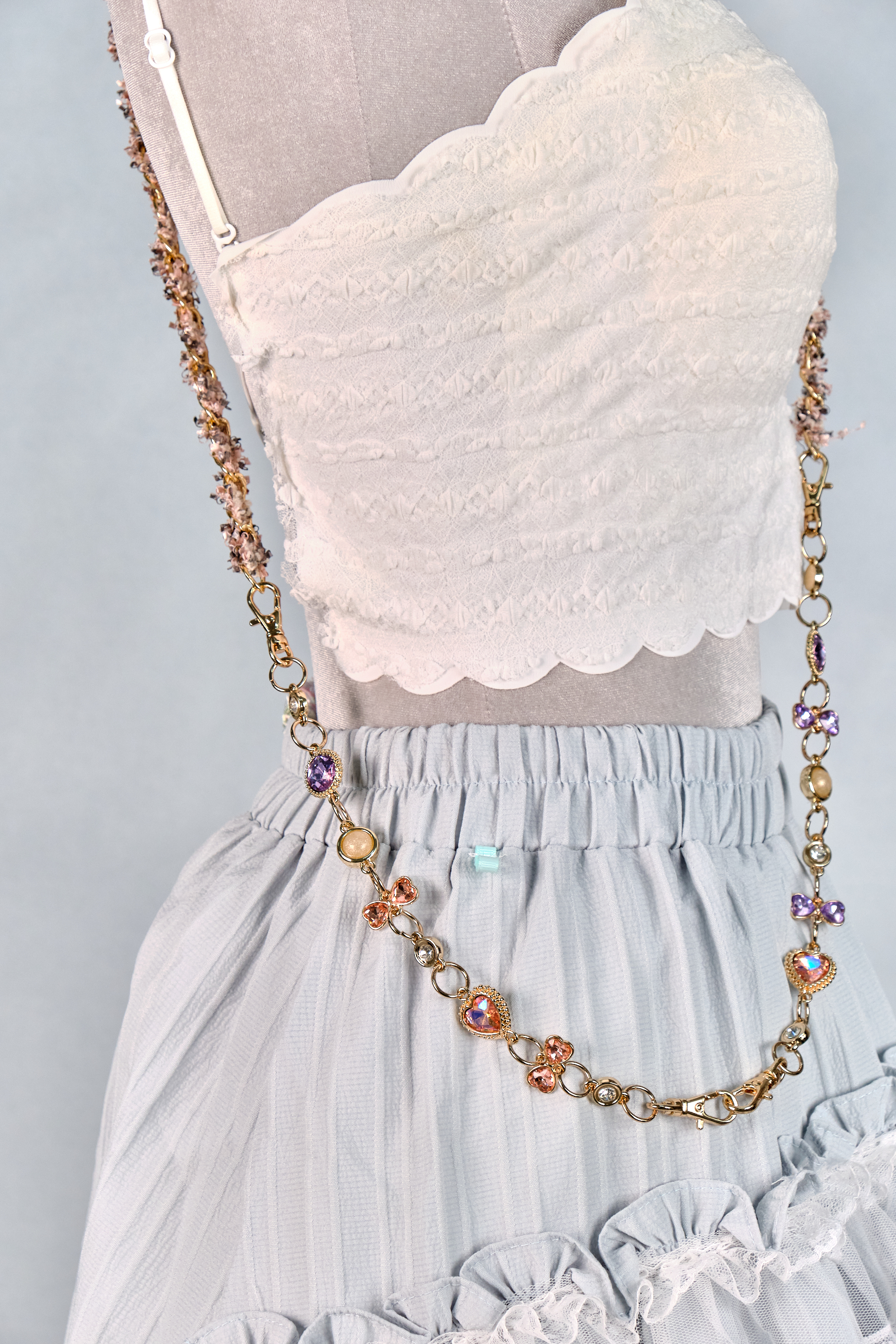 12303 Resin Pressed Flower Crossbody Phone Chain