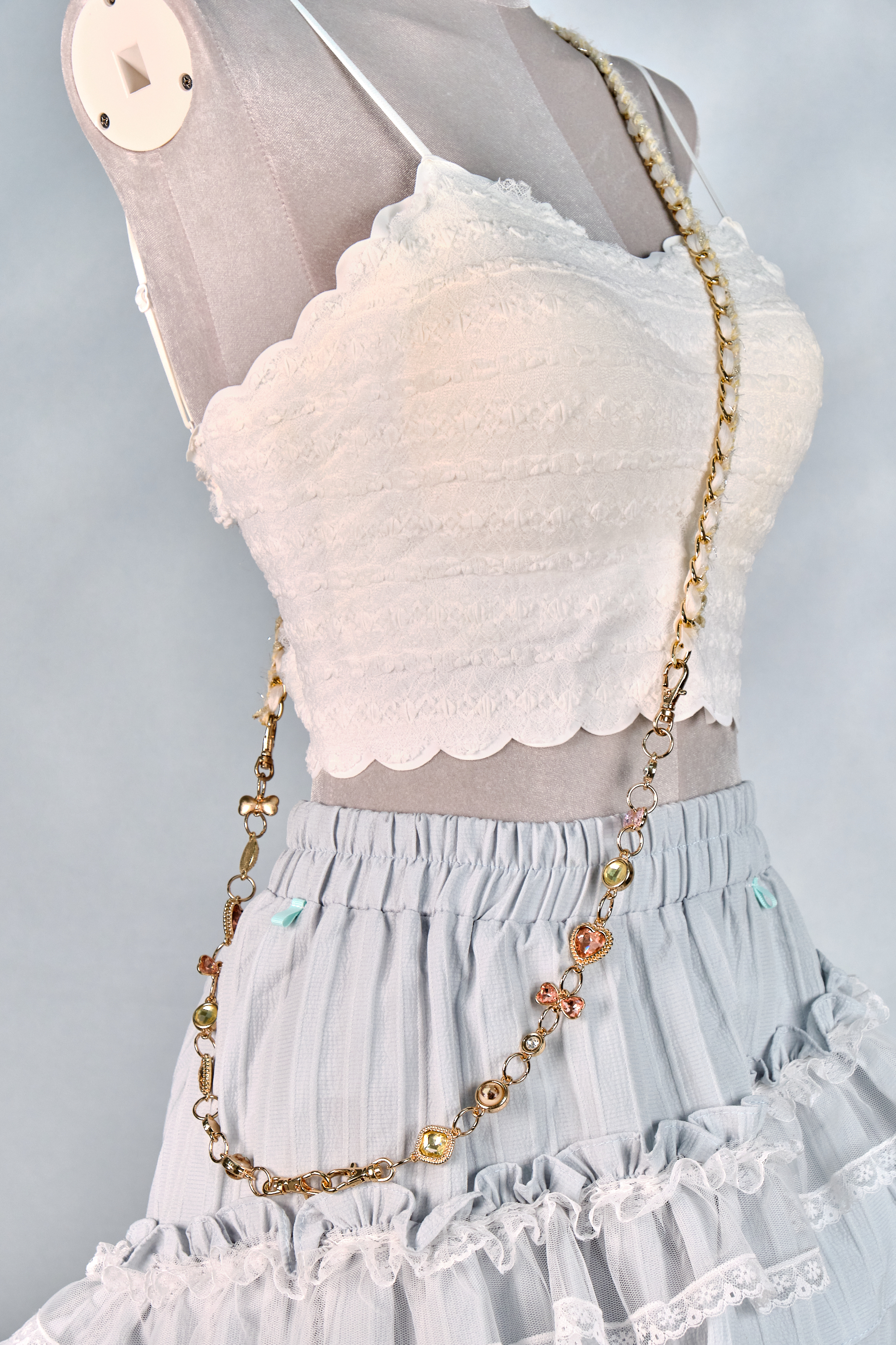 12302 Resin Pressed Flower Crossbody Phone Chain