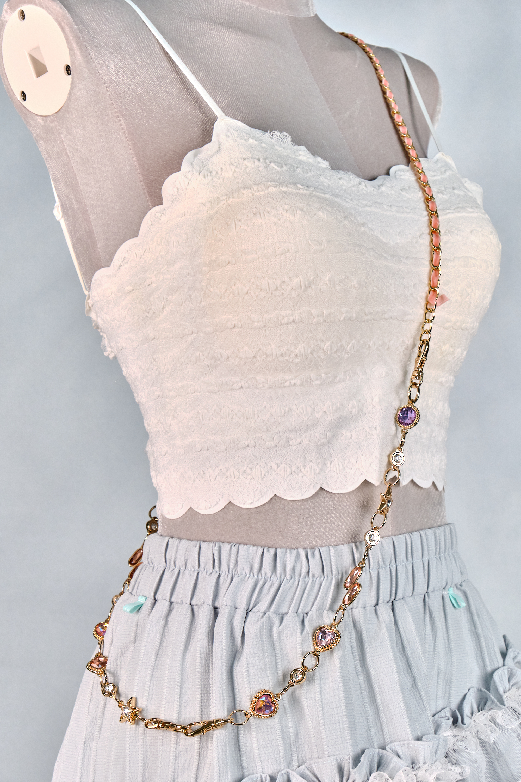 12301 Resin Pressed Flower Crossbody Phone Chain