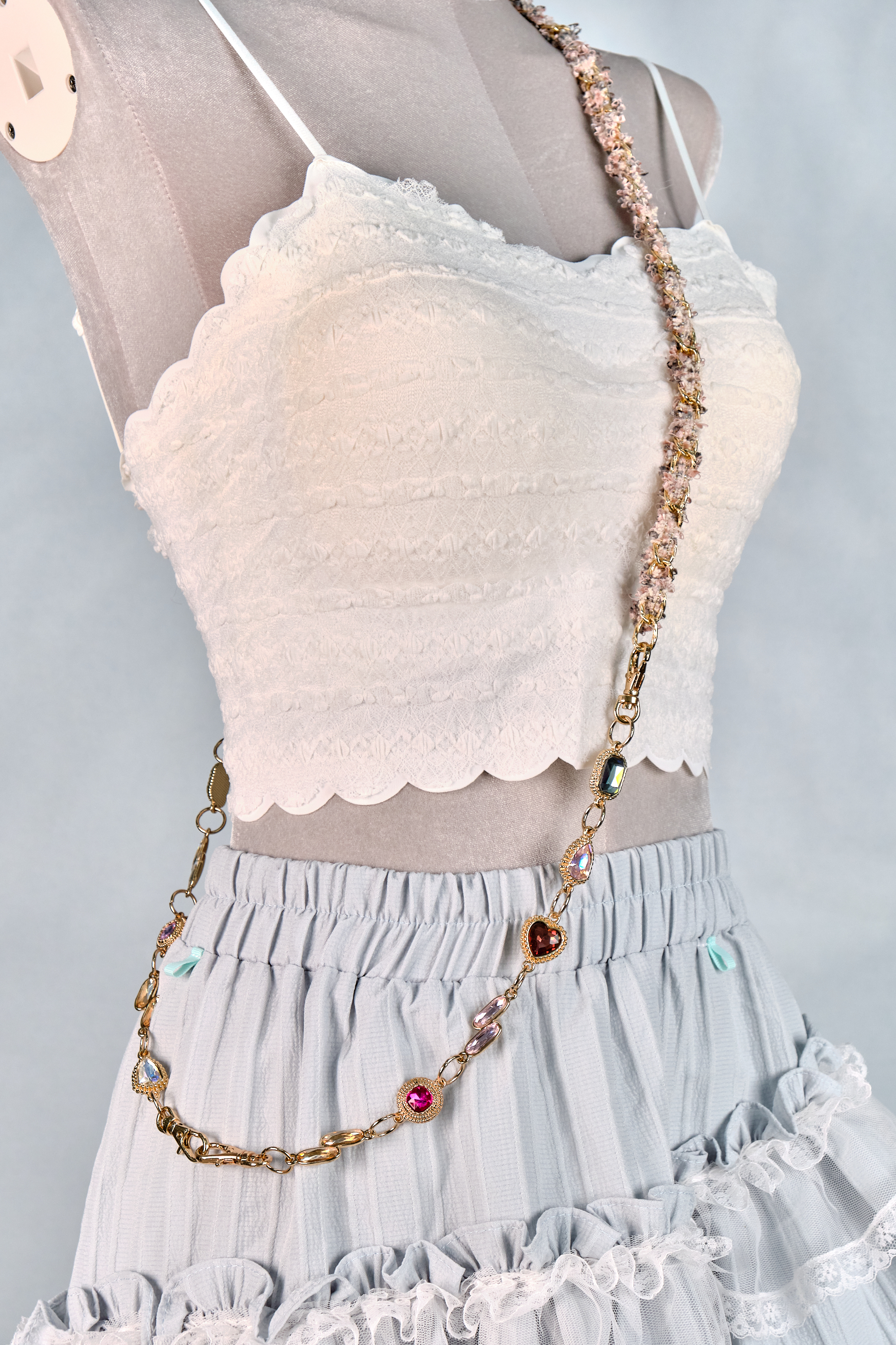 12300 Resin Pressed Flower Crossbody Phone Chain