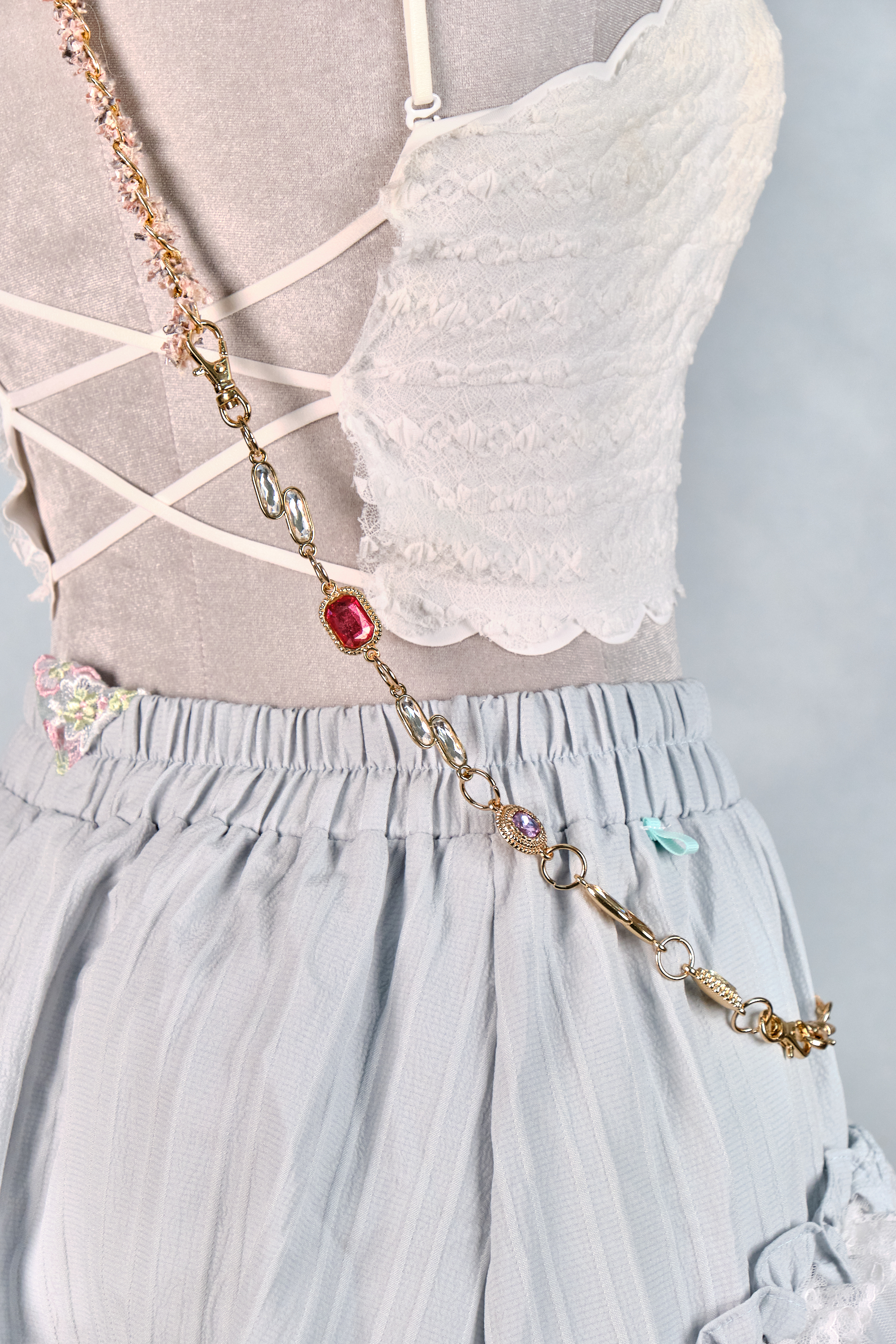 12300 Resin Pressed Flower Crossbody Phone Chain