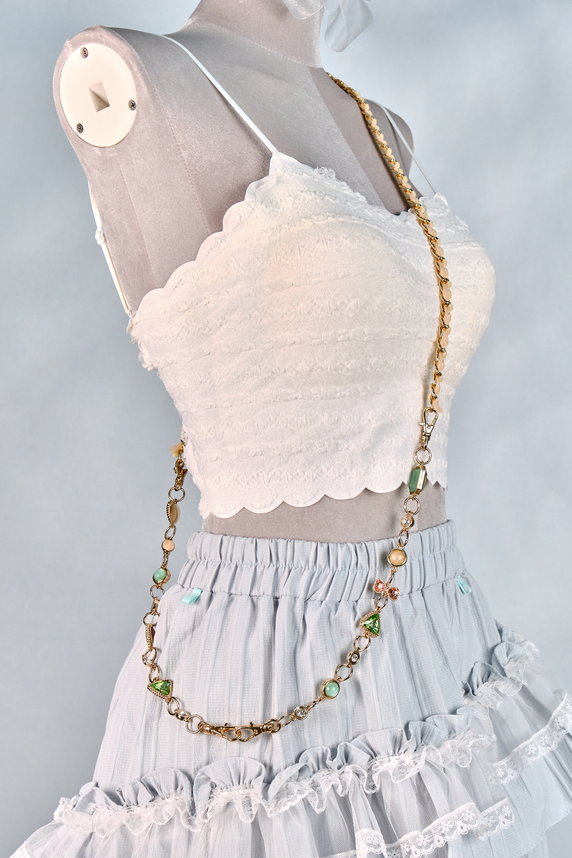 12298 Resin Pressed Flower Crossbody Phone Chain