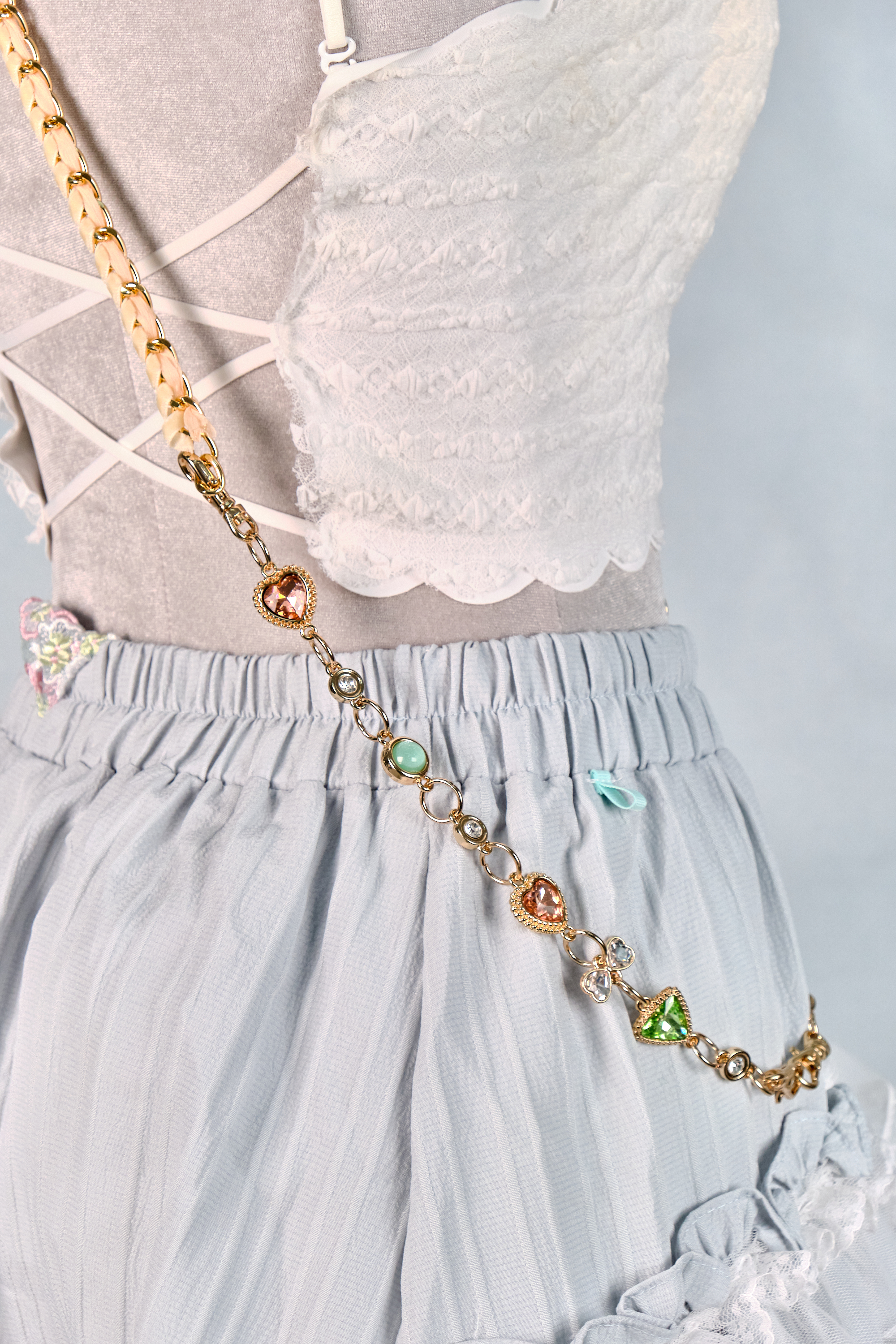 12298 Resin Pressed Flower Crossbody Phone Chain