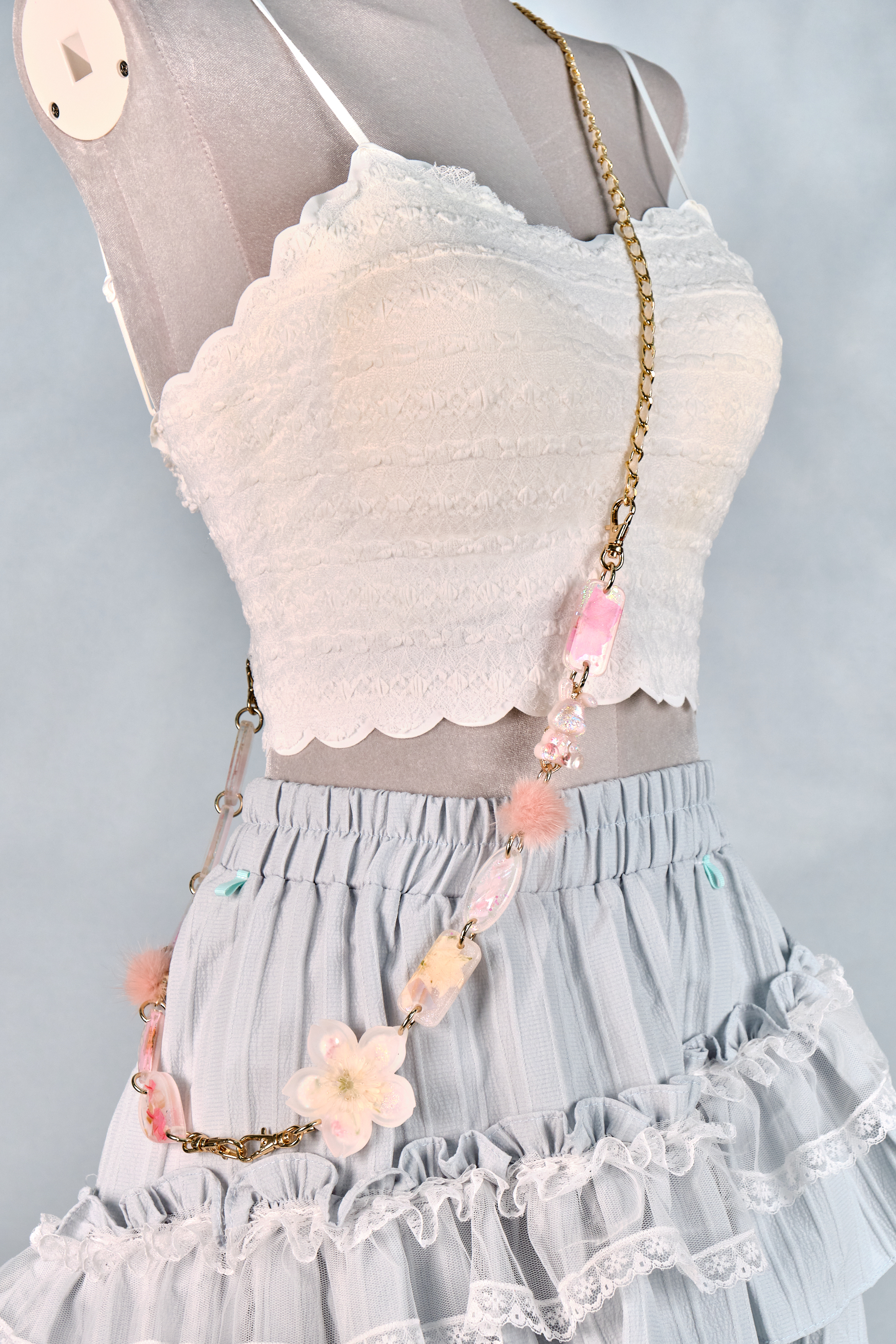 12288 Resin Pressed Flower Crossbody Phone Chain