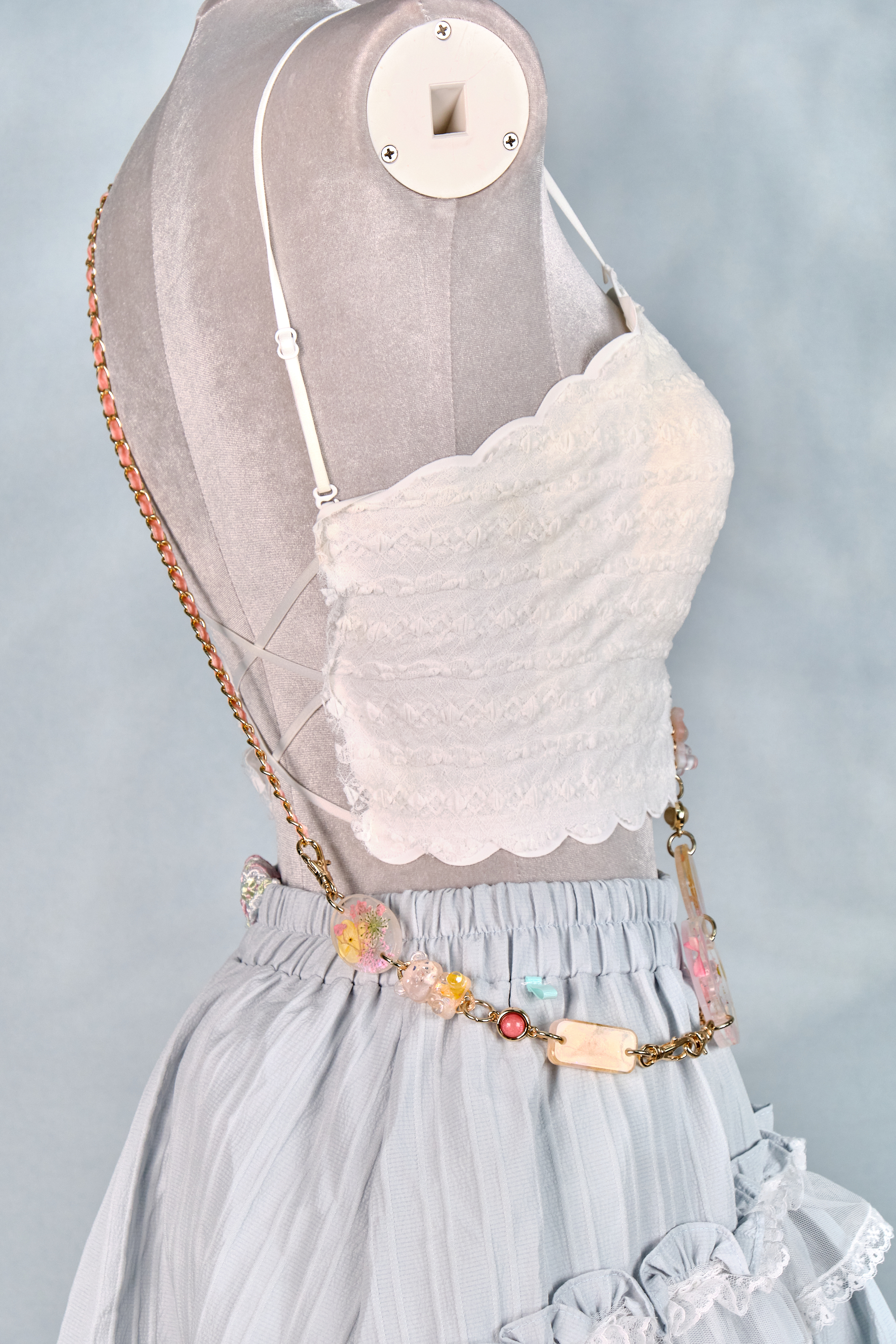 12283 Resin Pressed Flower Crossbody Phone Chain