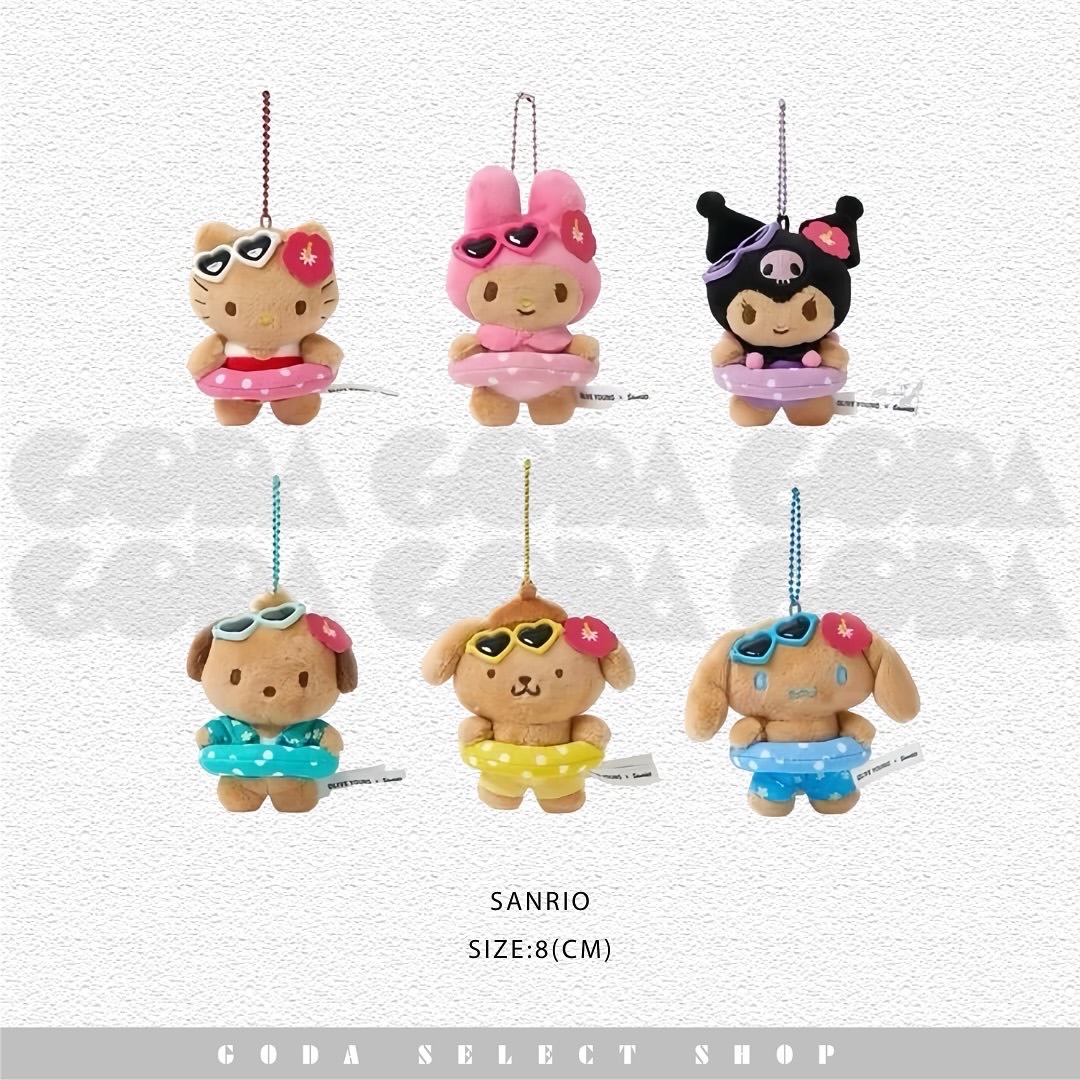 三麗鷗 韓國限定 夏季曬黑系列 六款