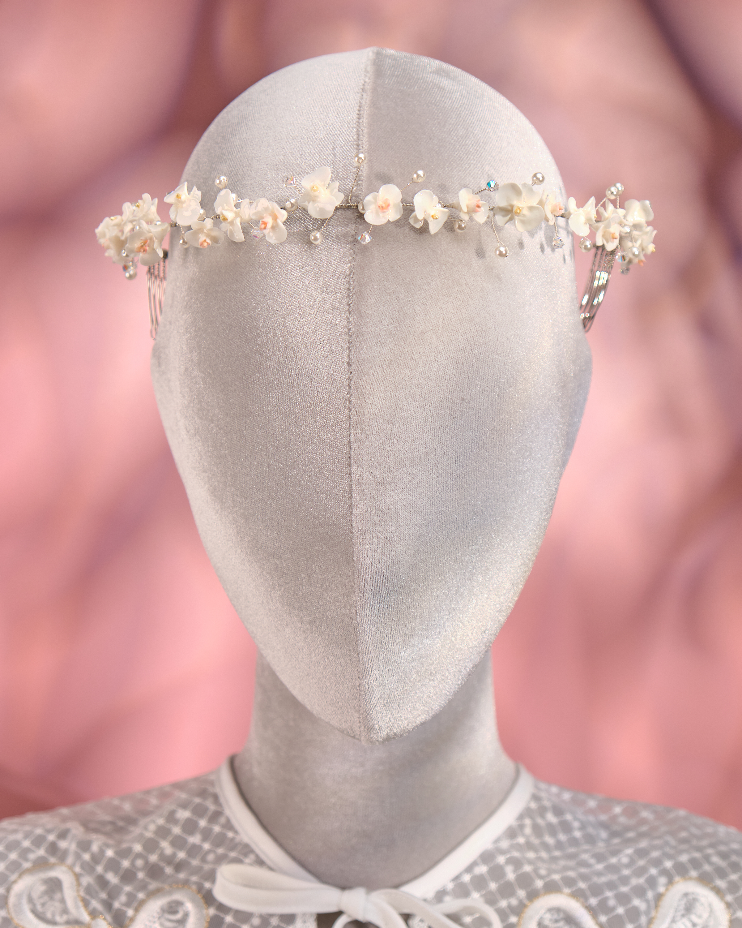 12265 Summer Bloom Floral Bridge Headband