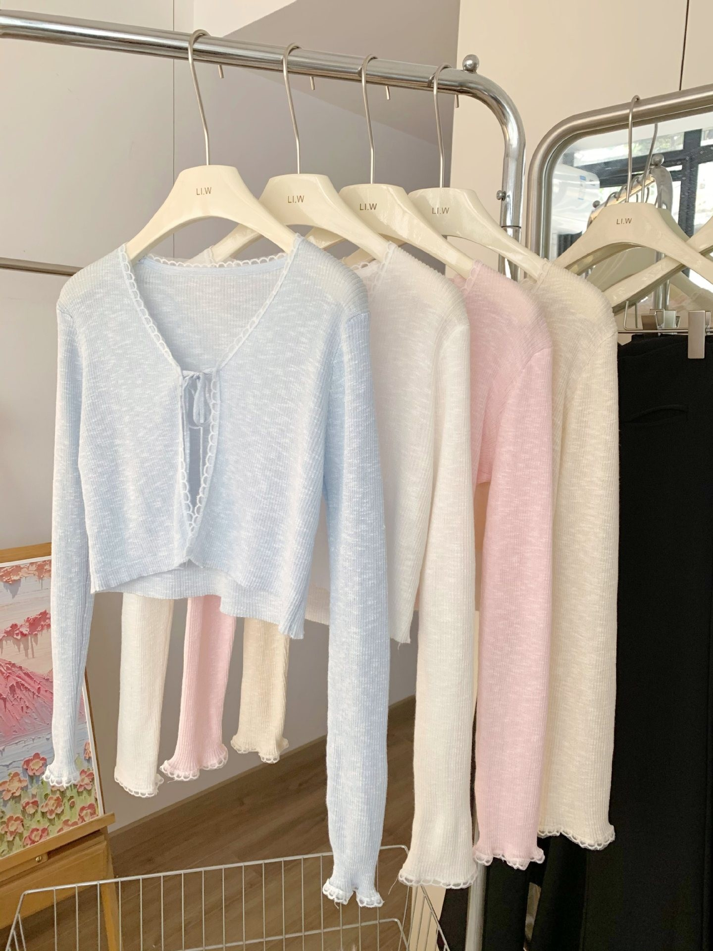 Chanel-Inspired Lace Knit Sun-Protective Cardigan