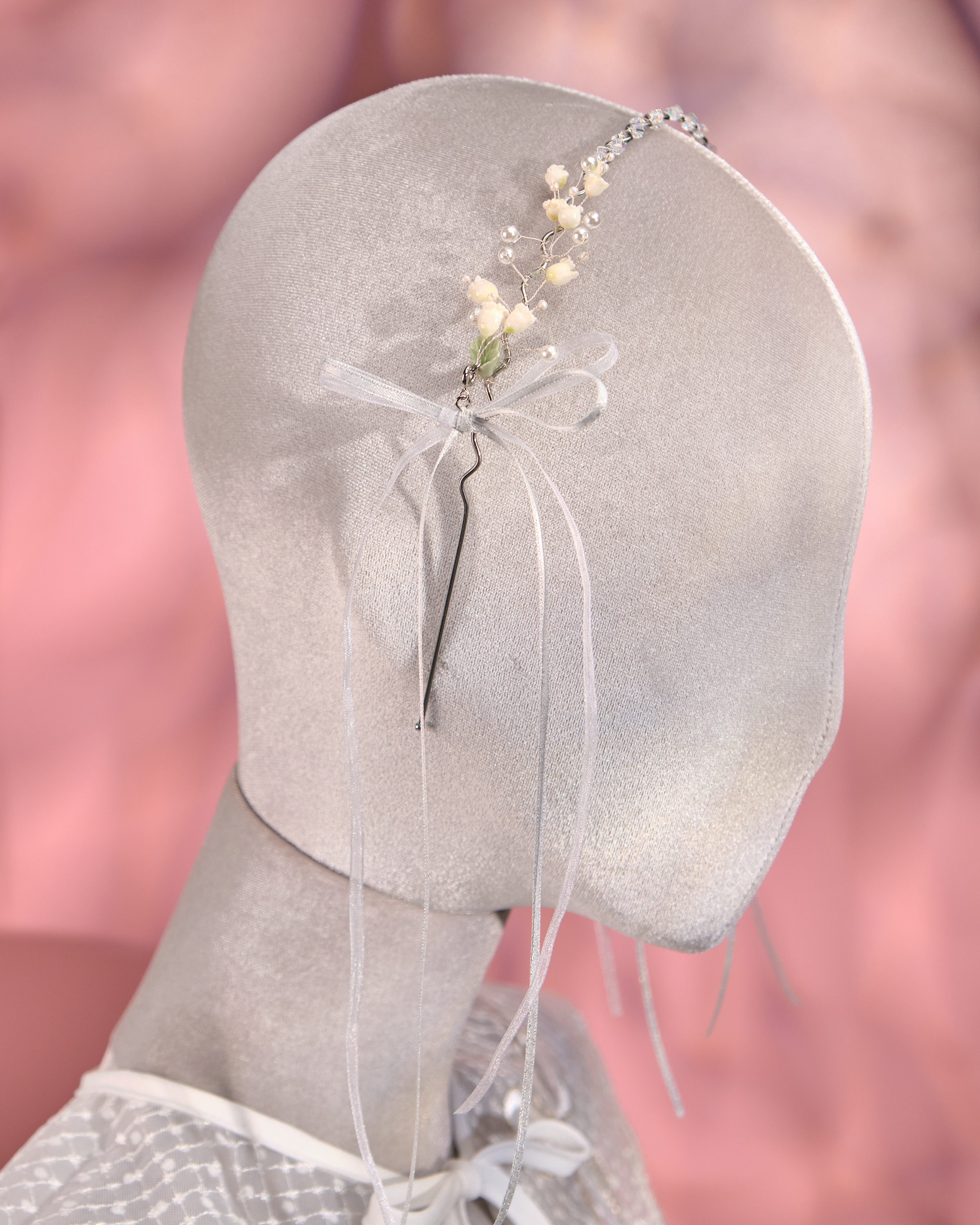 12262 Lily of the Valley Bow Headband