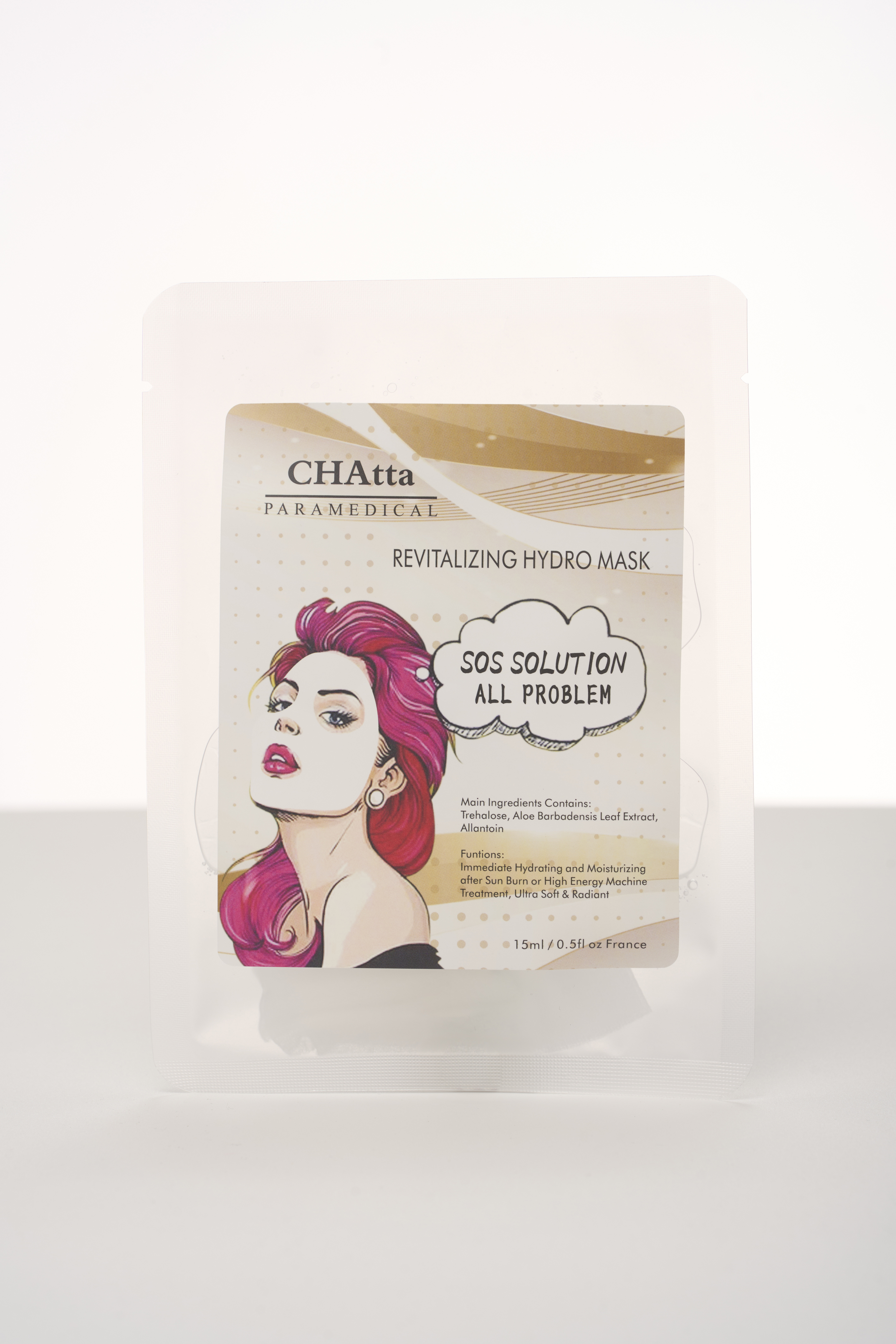 CHAtta三重玻尿酸分子酊超強水感急救面膜(1包10片)