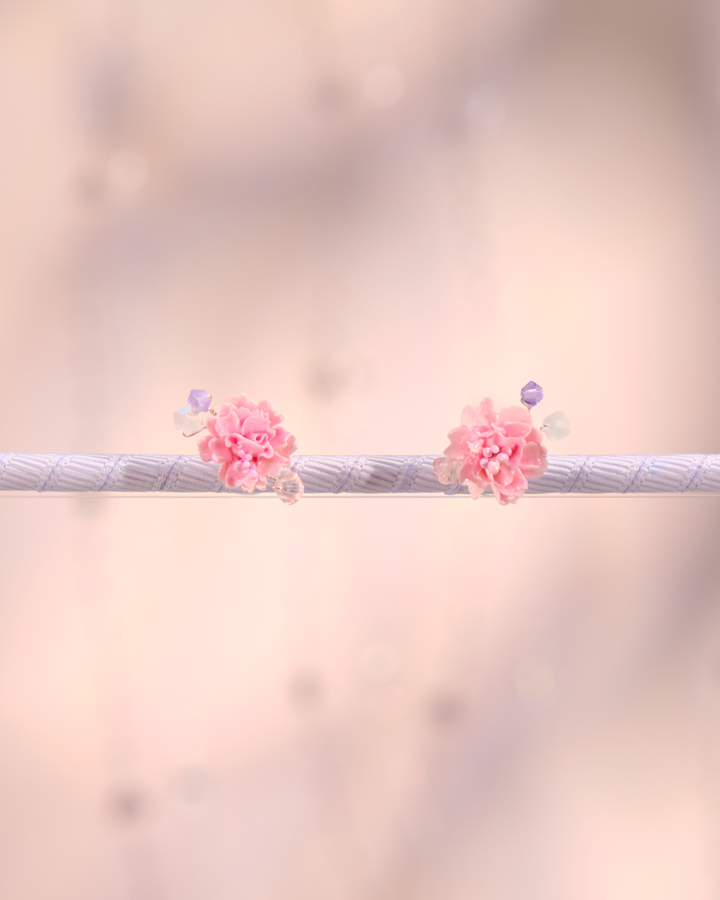 12247 Floral Crystal Earrings