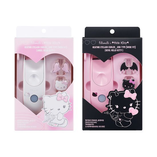 filli milli X hello kitty - heating eyelash curler (2 colors)