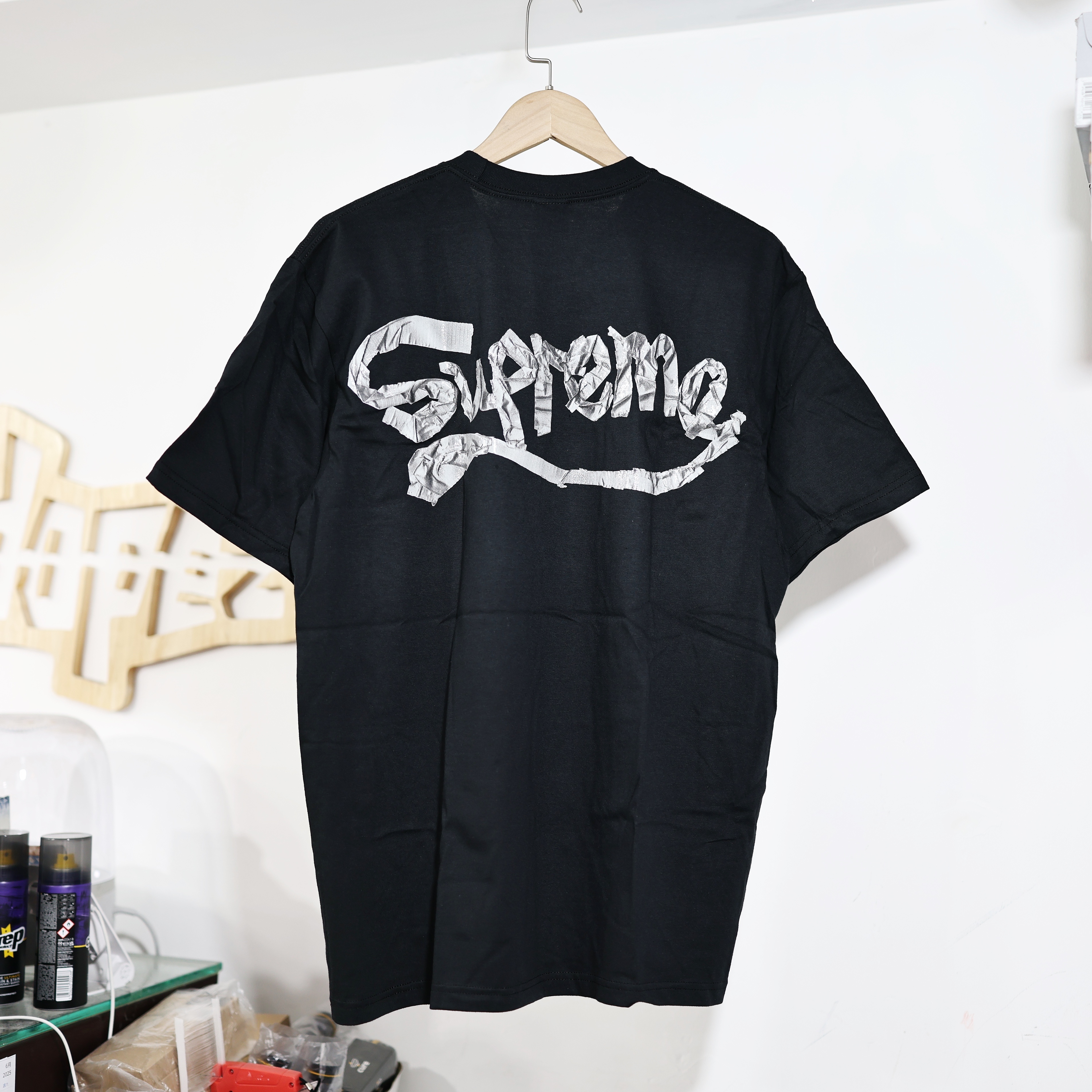 新品未使用！ Supreme run Tee Black (SS25) Supreme Painted Tee (SS25) Black Men's - SS25 - US