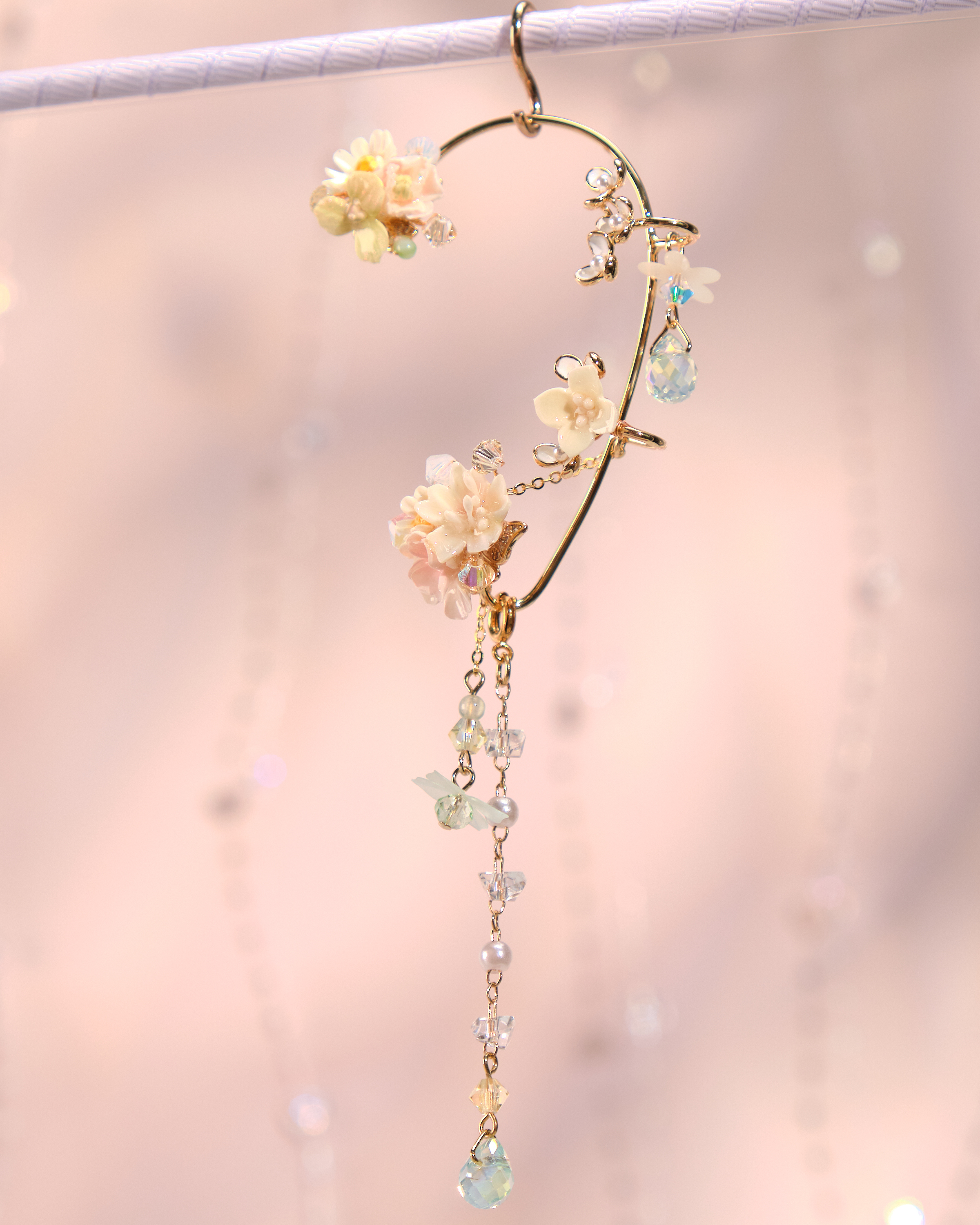 12226 花束金葉耳掛