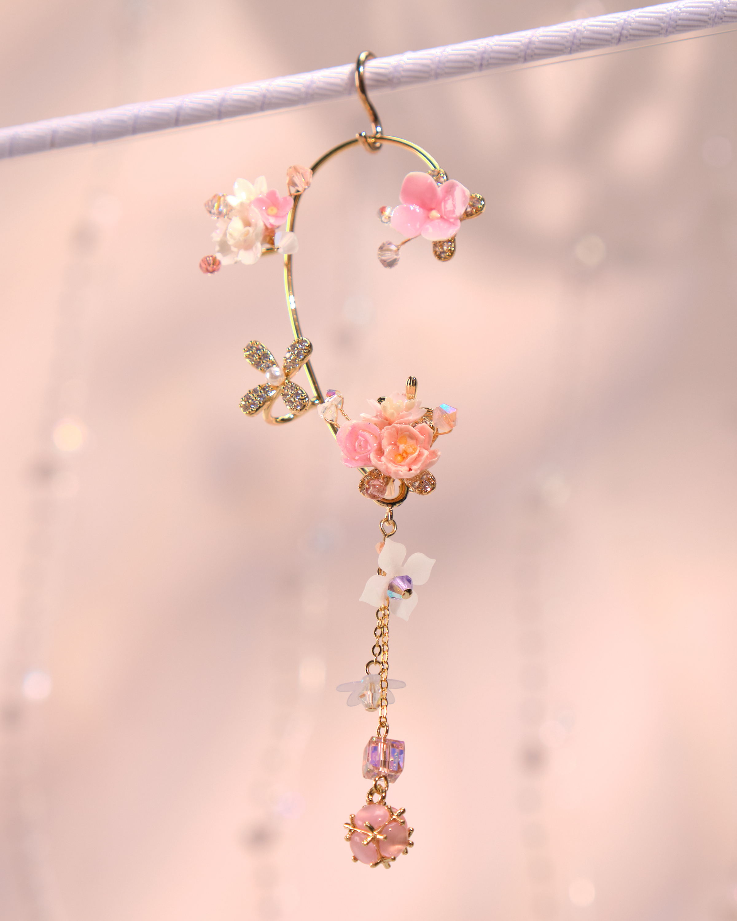 12225 花束金葉耳掛