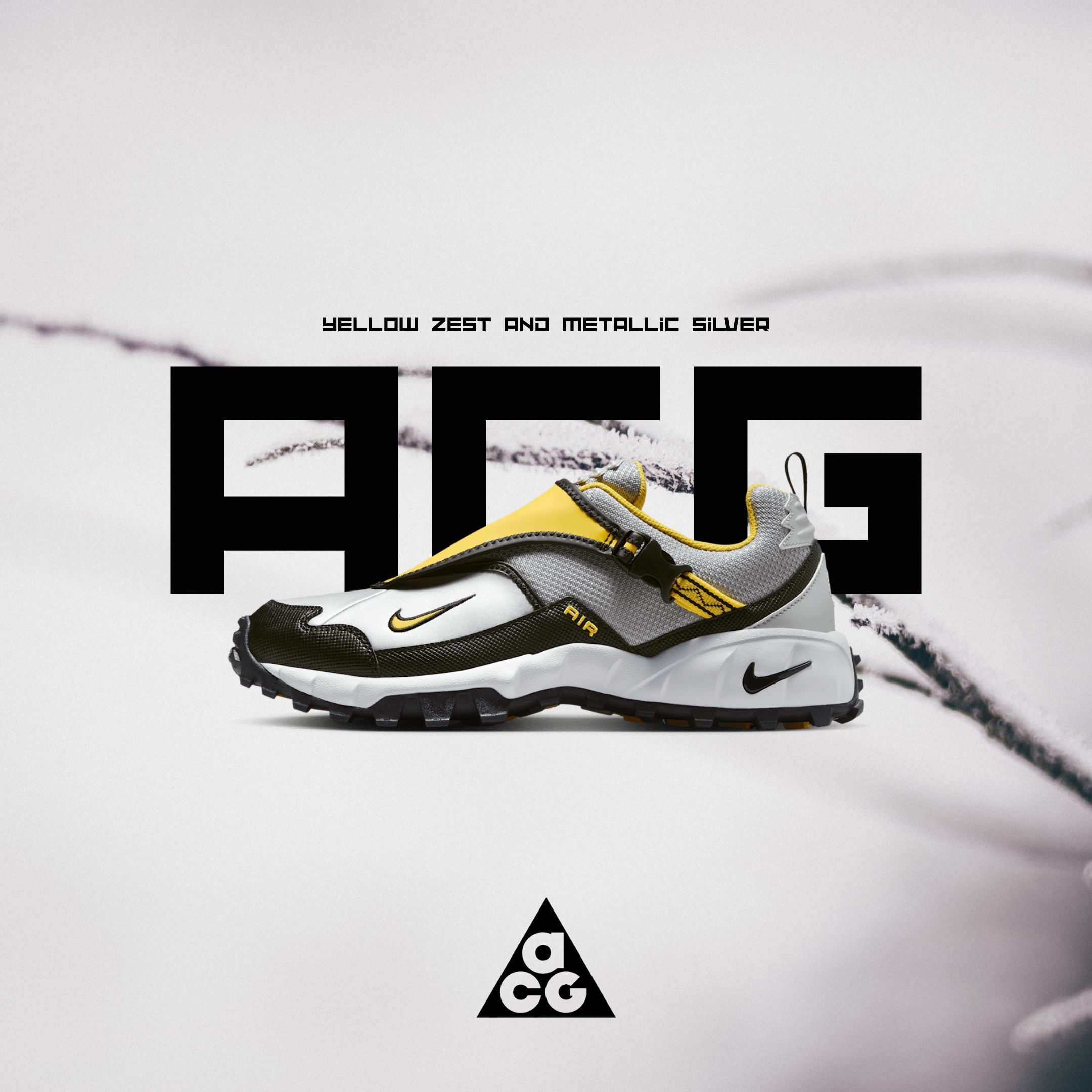 NICEDAY 代購 Nike ACG Phassad 白黃黑 黑 白 黃 越野 機能 透氣 功能 男女鞋 HM7133-001