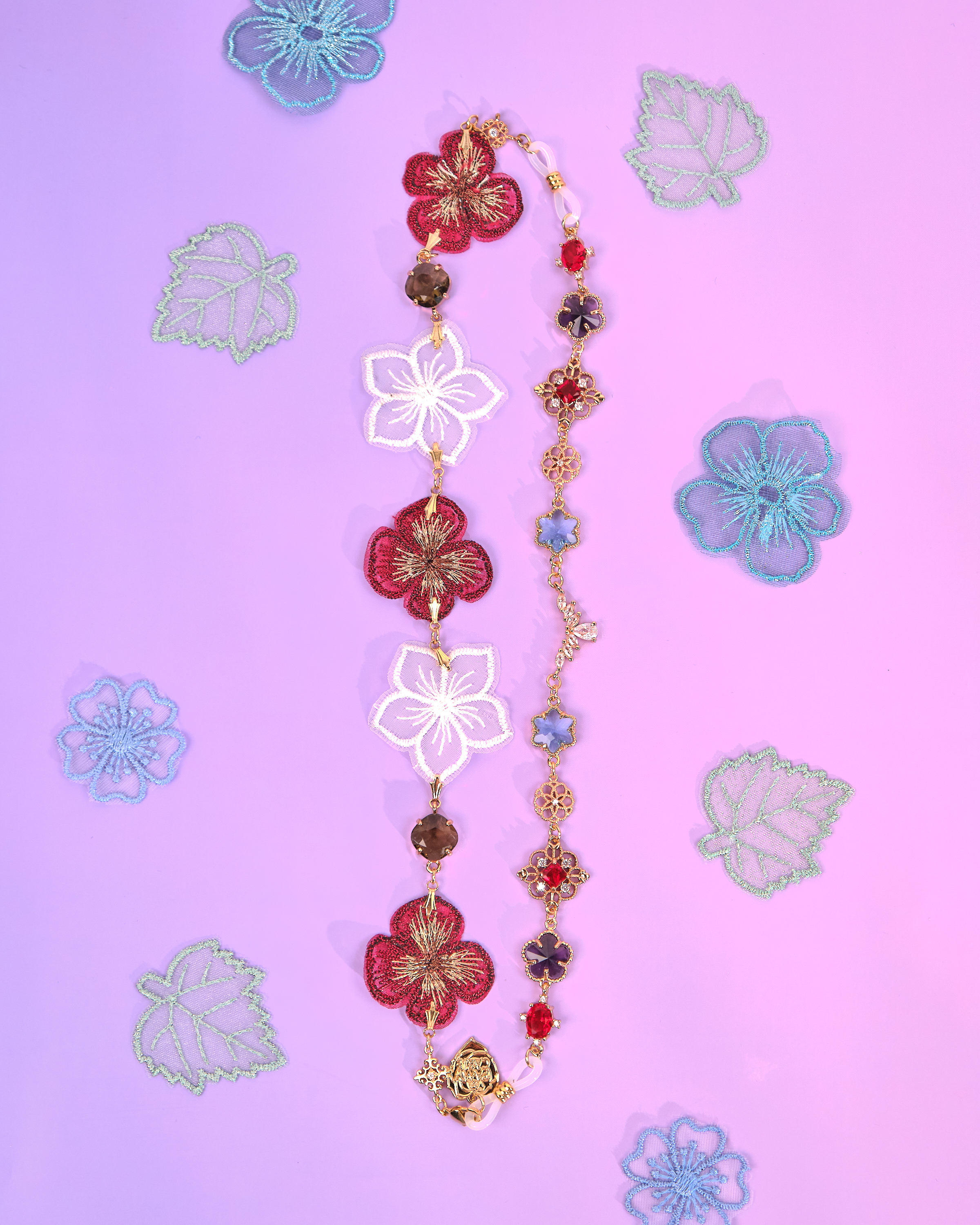 12207 金線刺繡織帶頭帶