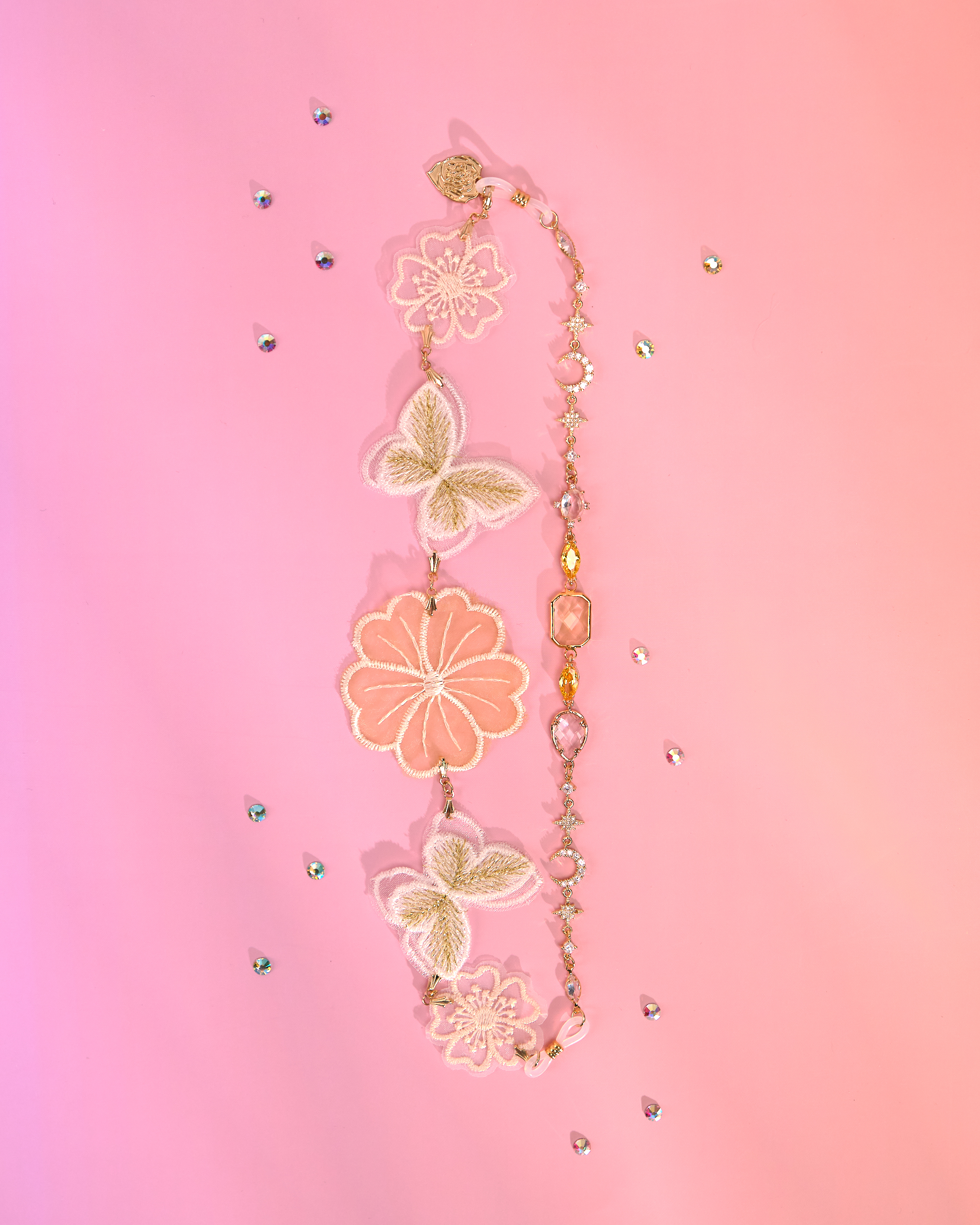 12205 金線刺繡織帶頭帶