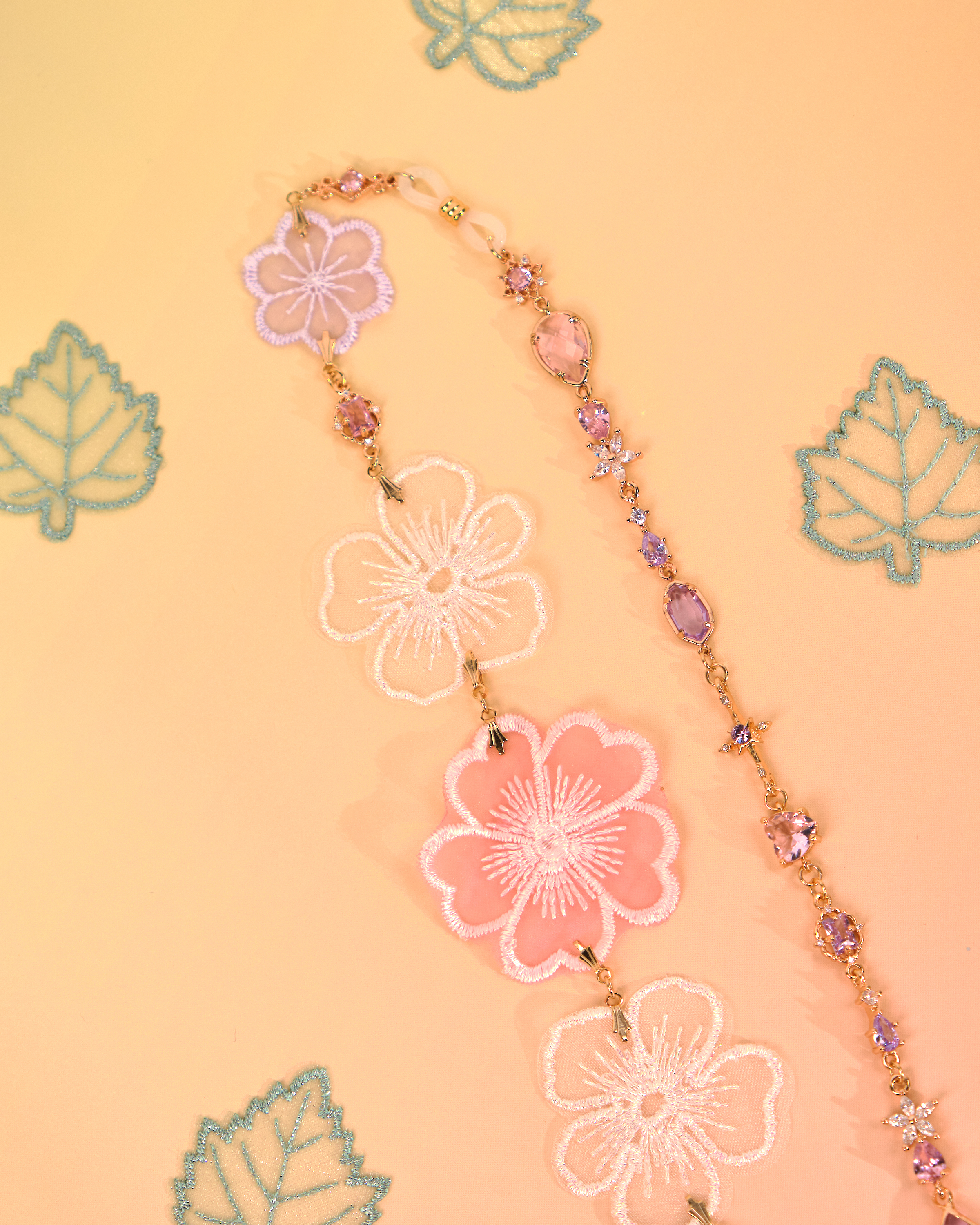 12196 金線刺繡織帶頭帶