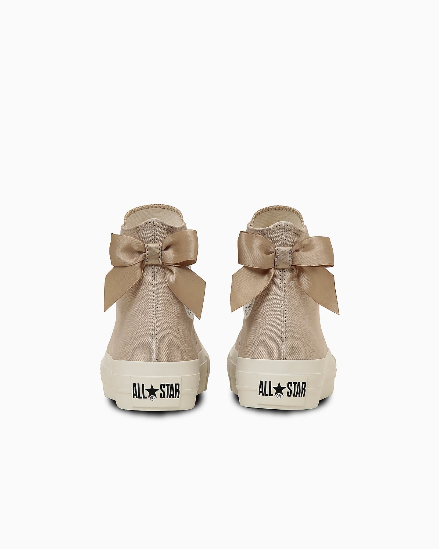 預購┃CONVERSE ALL STAR PLTS BACKRIBBON HI 高筒 厚底 增高 緞帶 蝴蝶結 奶茶色